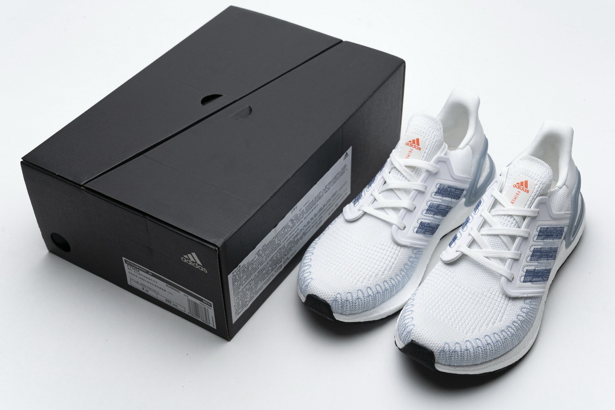 Adidas Ultra Boost 20 White Light Blue FY3454