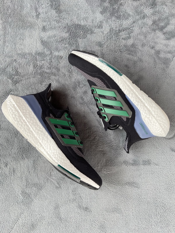 Adidas Ultra Boost 21 Black and Sub Green FZ1923