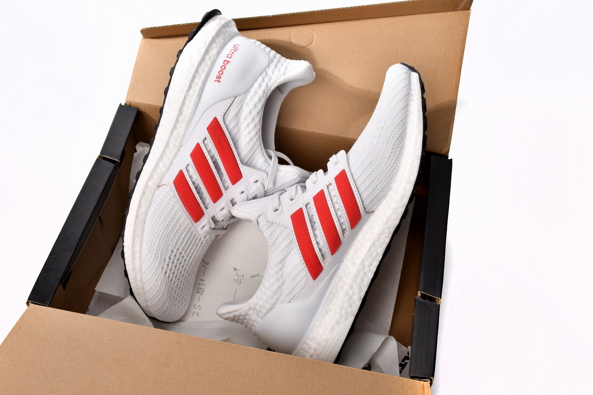 Adidas Ultra Boost 4.0 DNA White Red FY9336