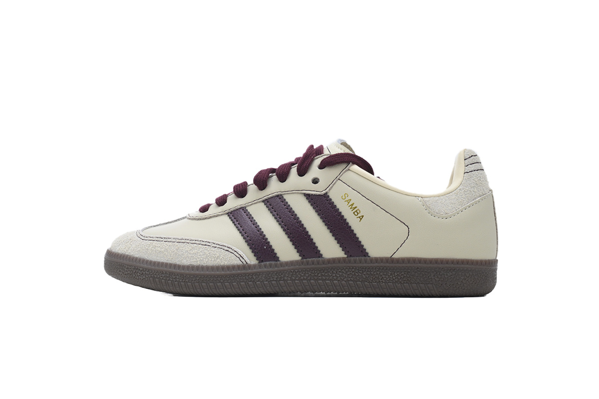 Adidas Originals Samba OG 'Wonder White Maroon' IG1987