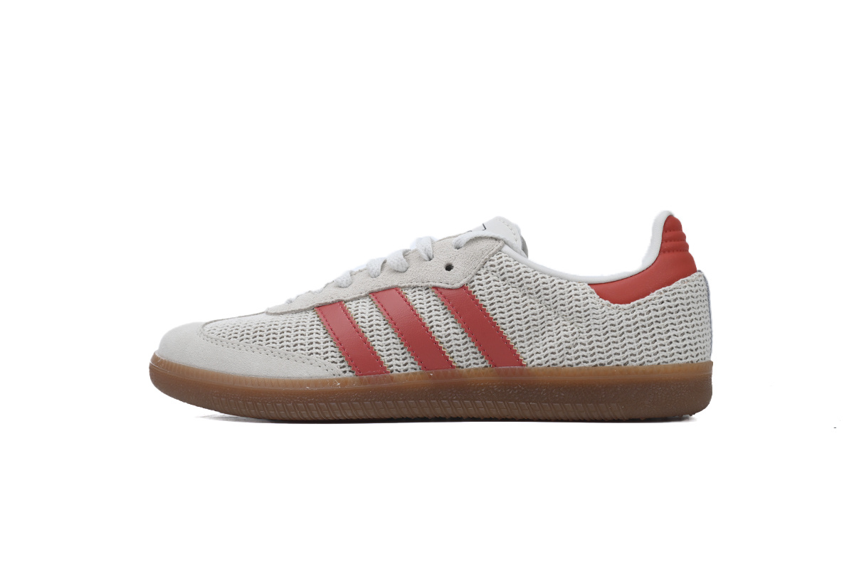 Adidas Samba OG 'Crystal White Preloved Red' IG1380