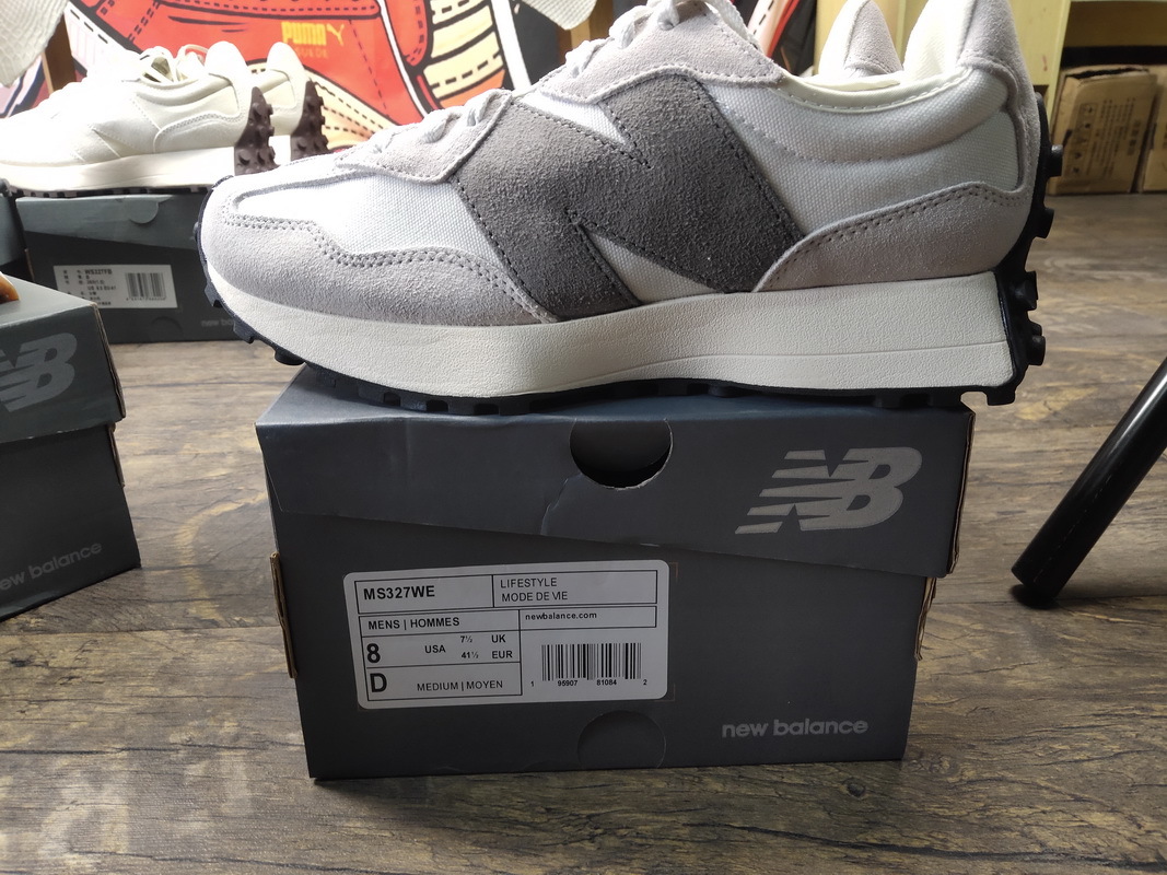 New Balance 327 Grey, White and Black MS327WE