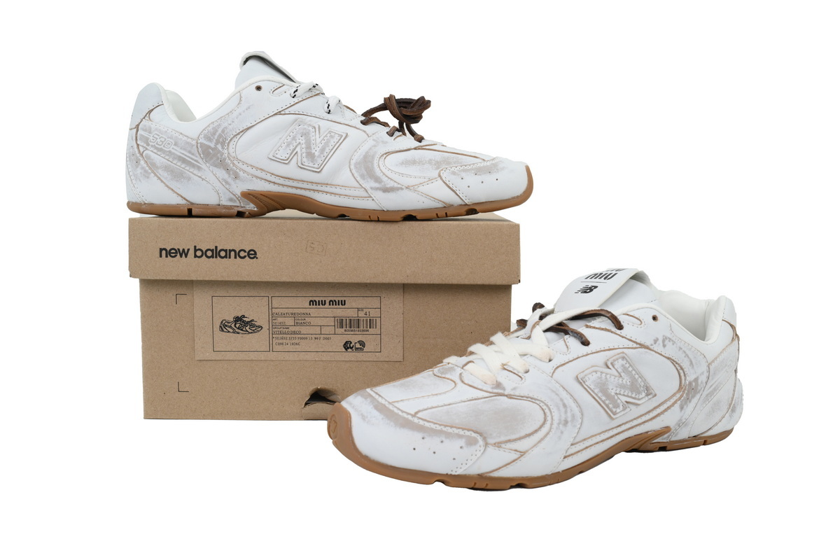 New Balance x Miu Miu 530 SL 'White Gum' 5E165E