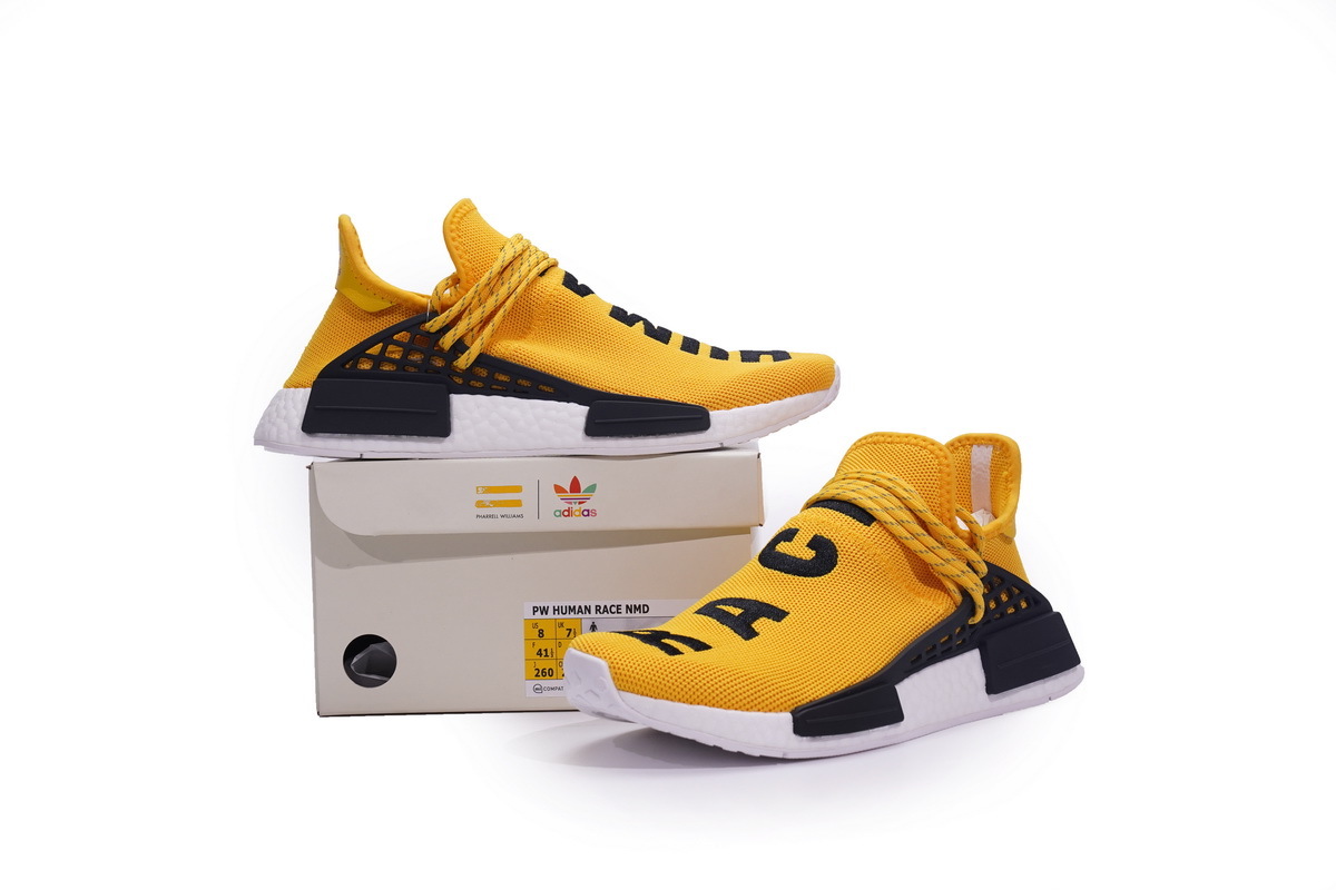 Pharrell Williams x Adidas NMD Human Race 'Yellow' Real Boost BB0619