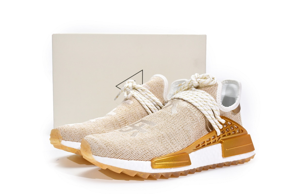 Pharrell Williams x Adidas Originals NMD HU 'China Exclusive Happy Gold' F99762