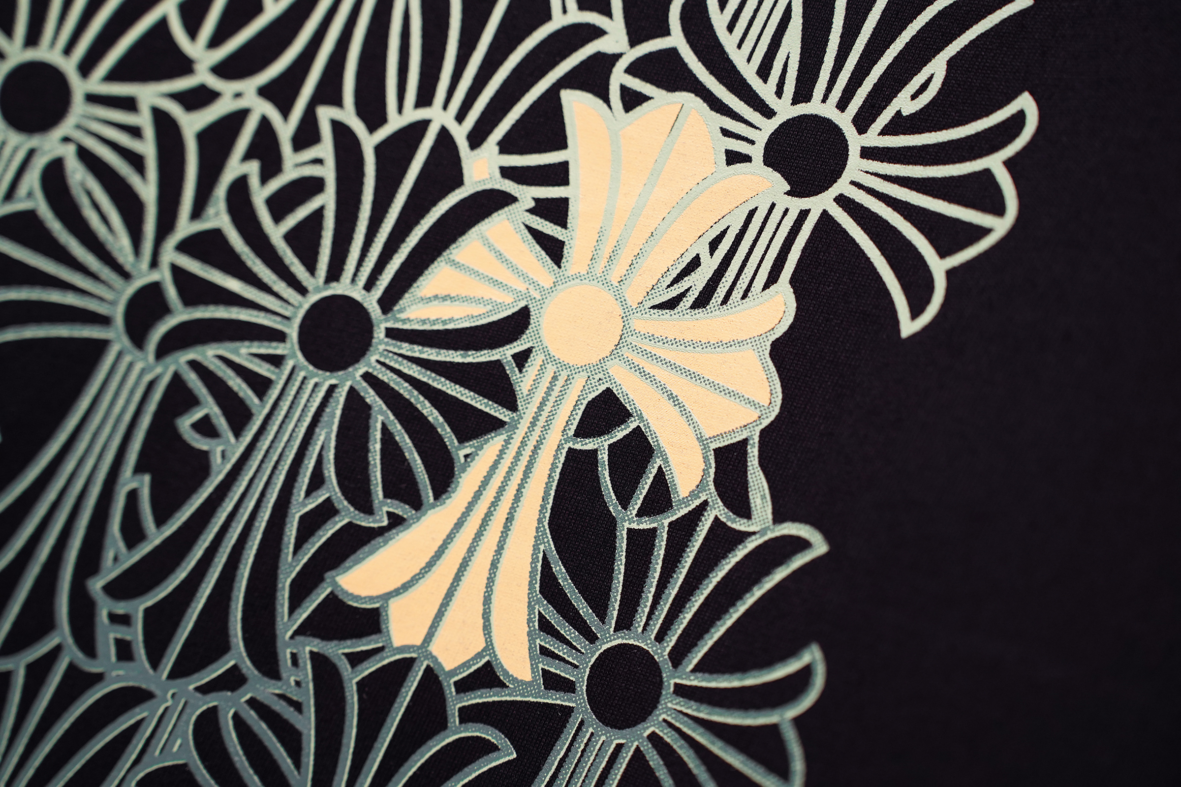 Chrome Hearts T-Shirt 2014 Black White P130