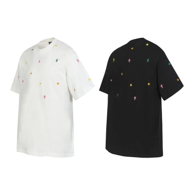 Chrome Hearts T-Shirt 2017 Black White P130 01