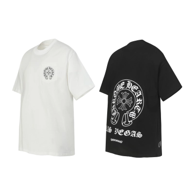 Chrome Hearts T-Shirt 2113 Black White P130 01