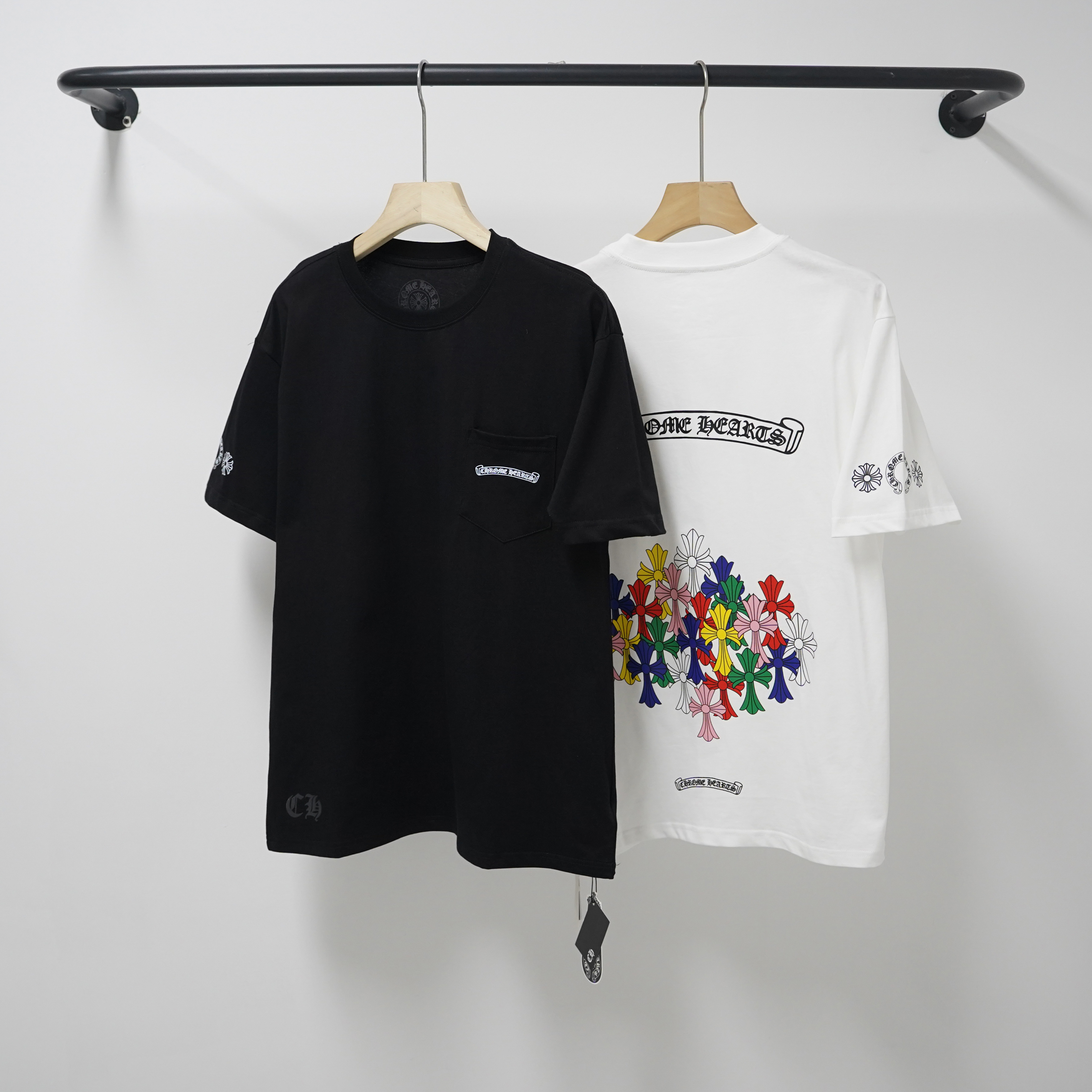 Chrome Hearts T-Shirt 2202 Black White P130