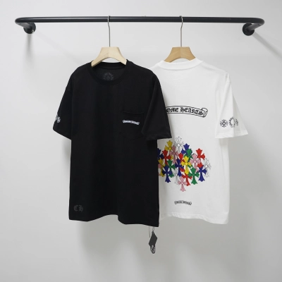 Chrome Hearts T-Shirt 2202 Black White P130 02