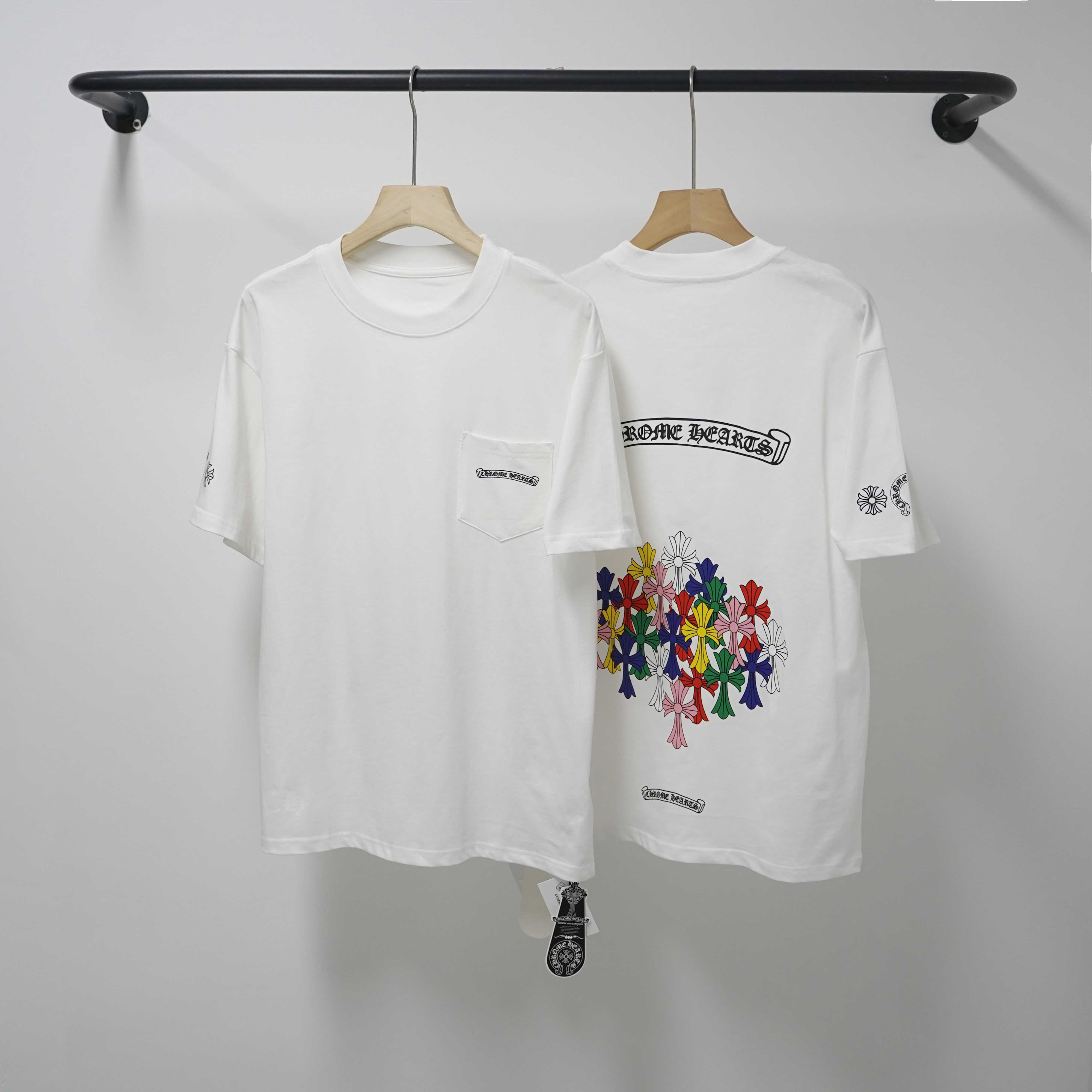 Chrome Hearts T-Shirt 2202 Black White P130
