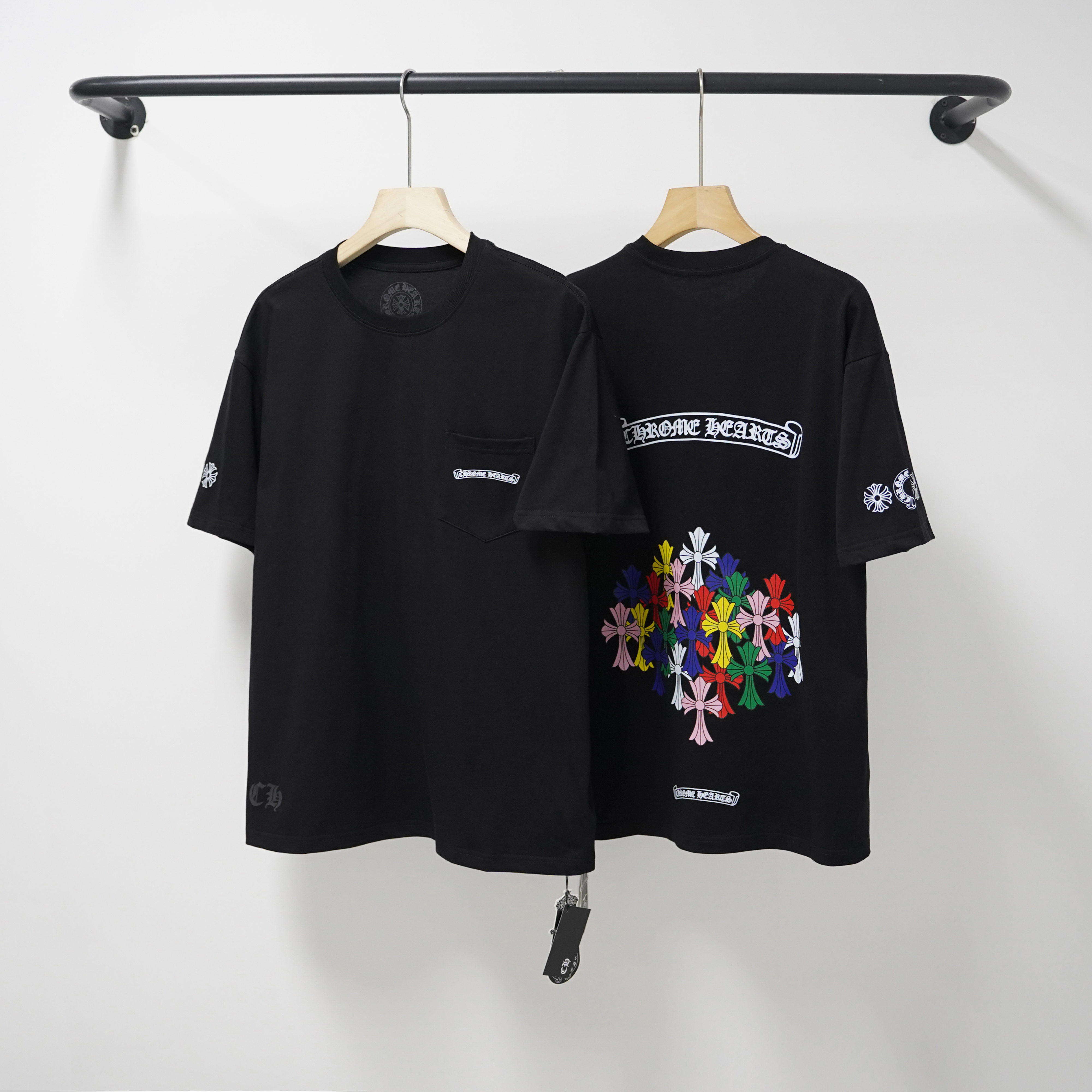 Chrome Hearts T-Shirt 2202 Black White P130