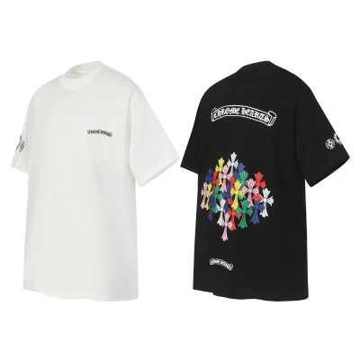 Chrome Hearts T-Shirt 2202 Black White P130 01