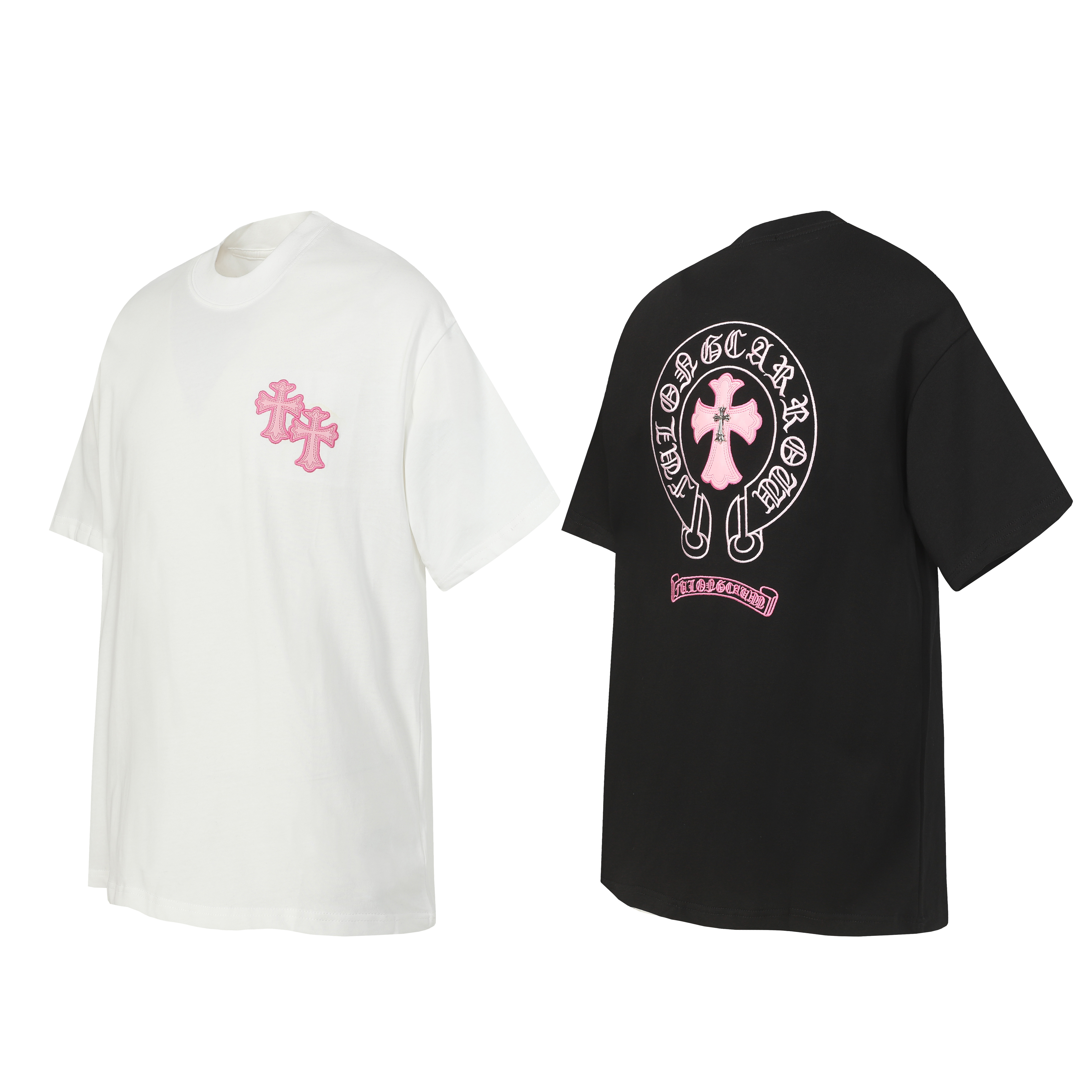 Chrome Hearts T-Shirt 2207 Black White Pink P130