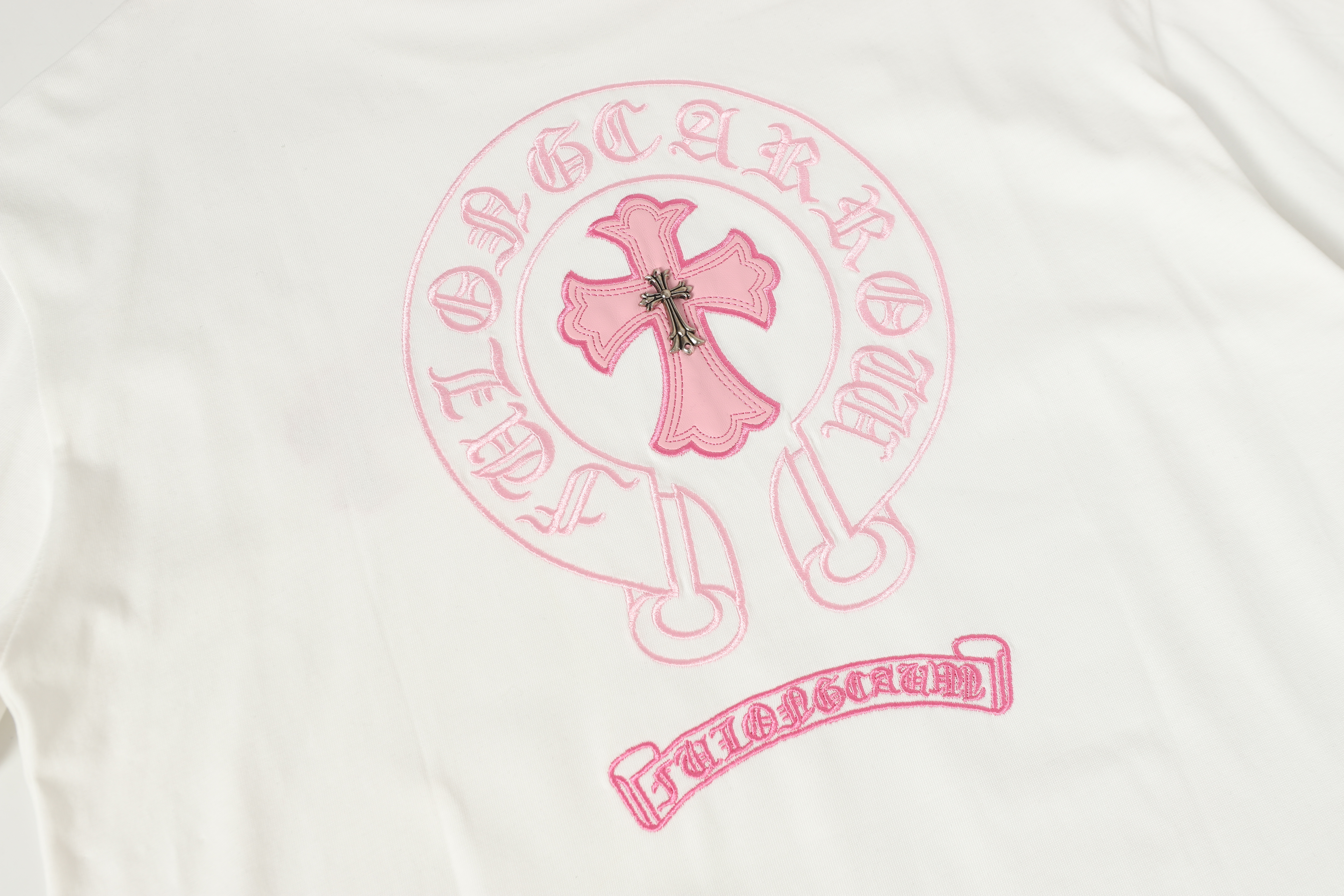 Chrome Hearts T-Shirt 2207 Black White Pink P130