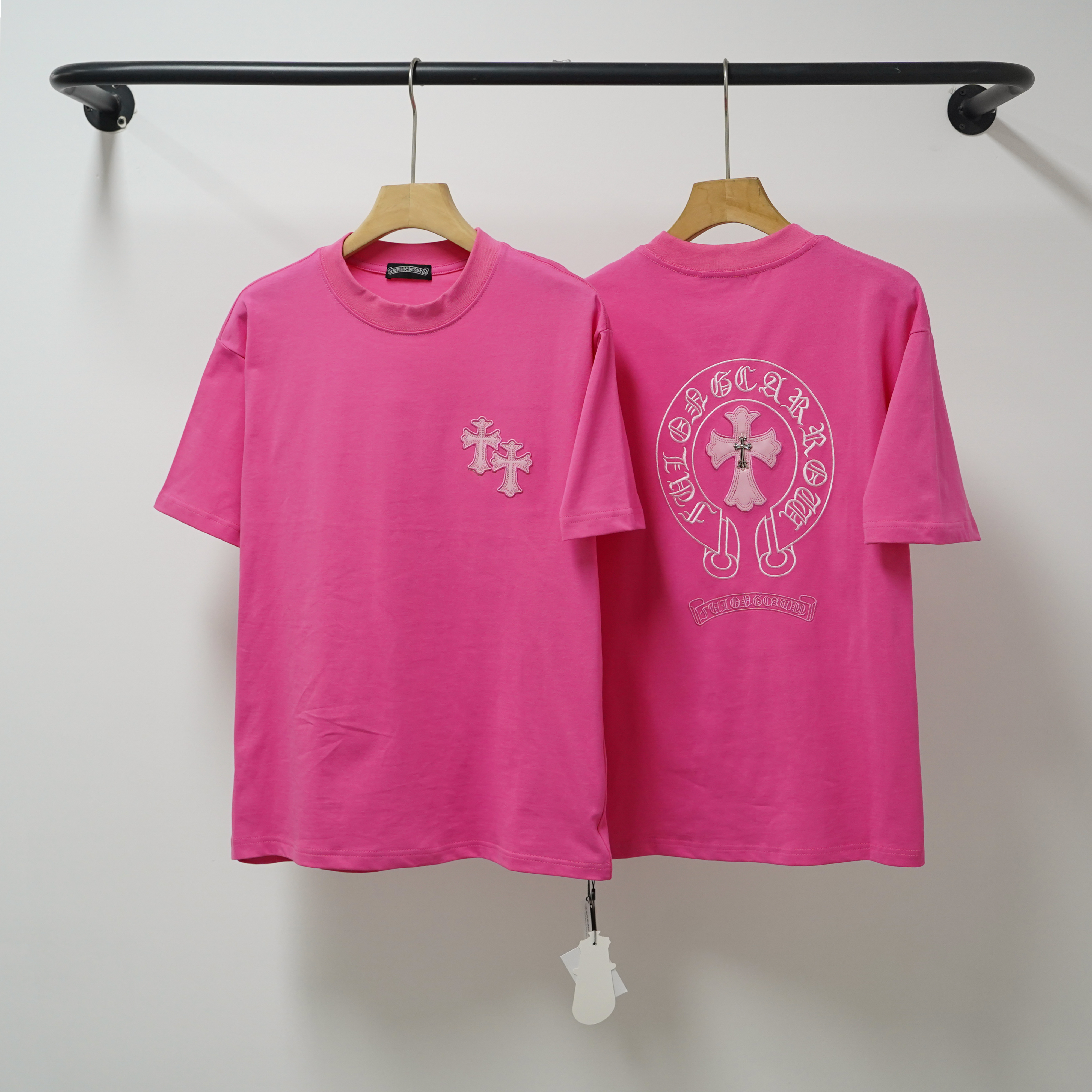 Chrome Hearts T-Shirt 2207 Black White Pink P130
