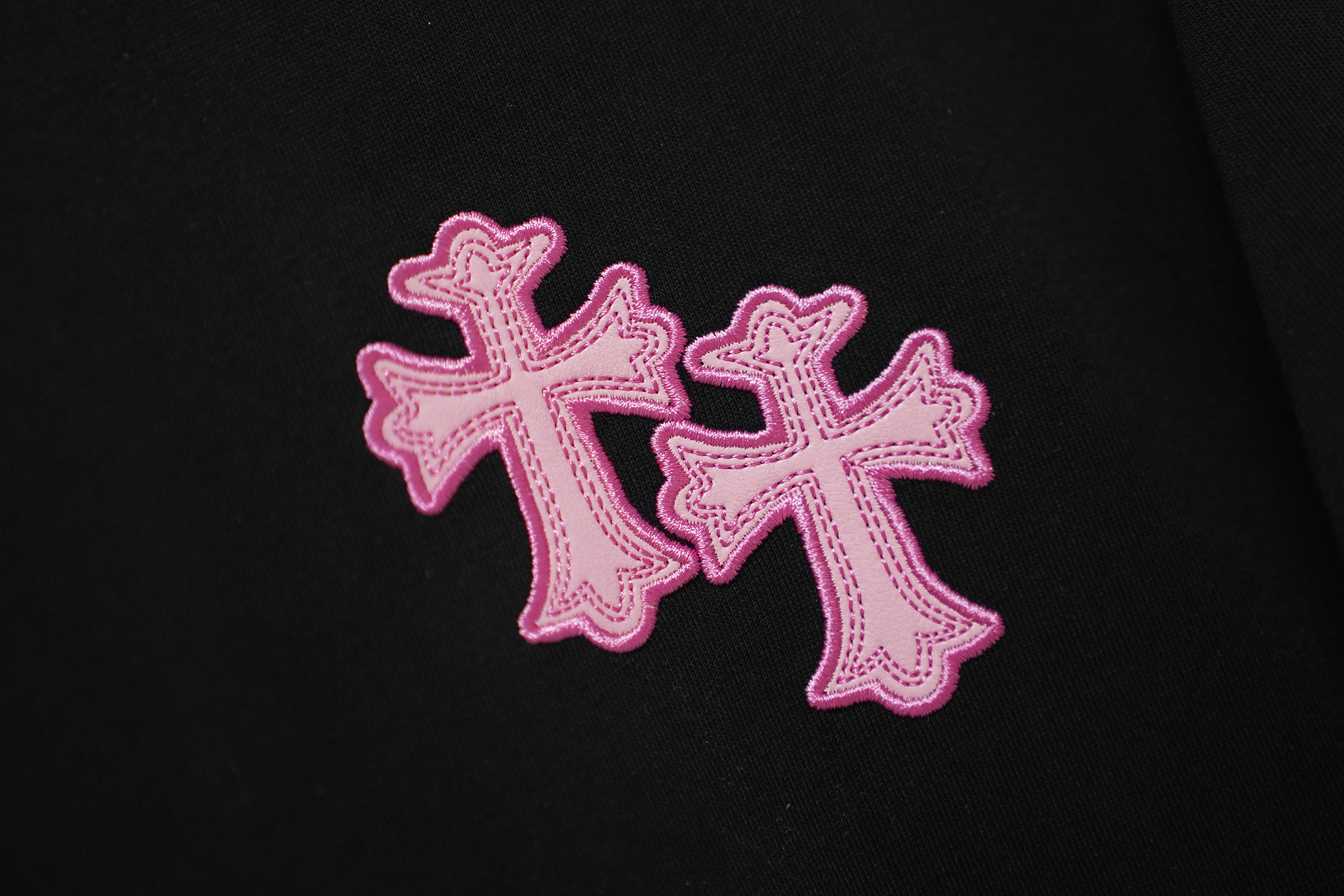 Chrome Hearts T-Shirt 2207 Black White Pink P130