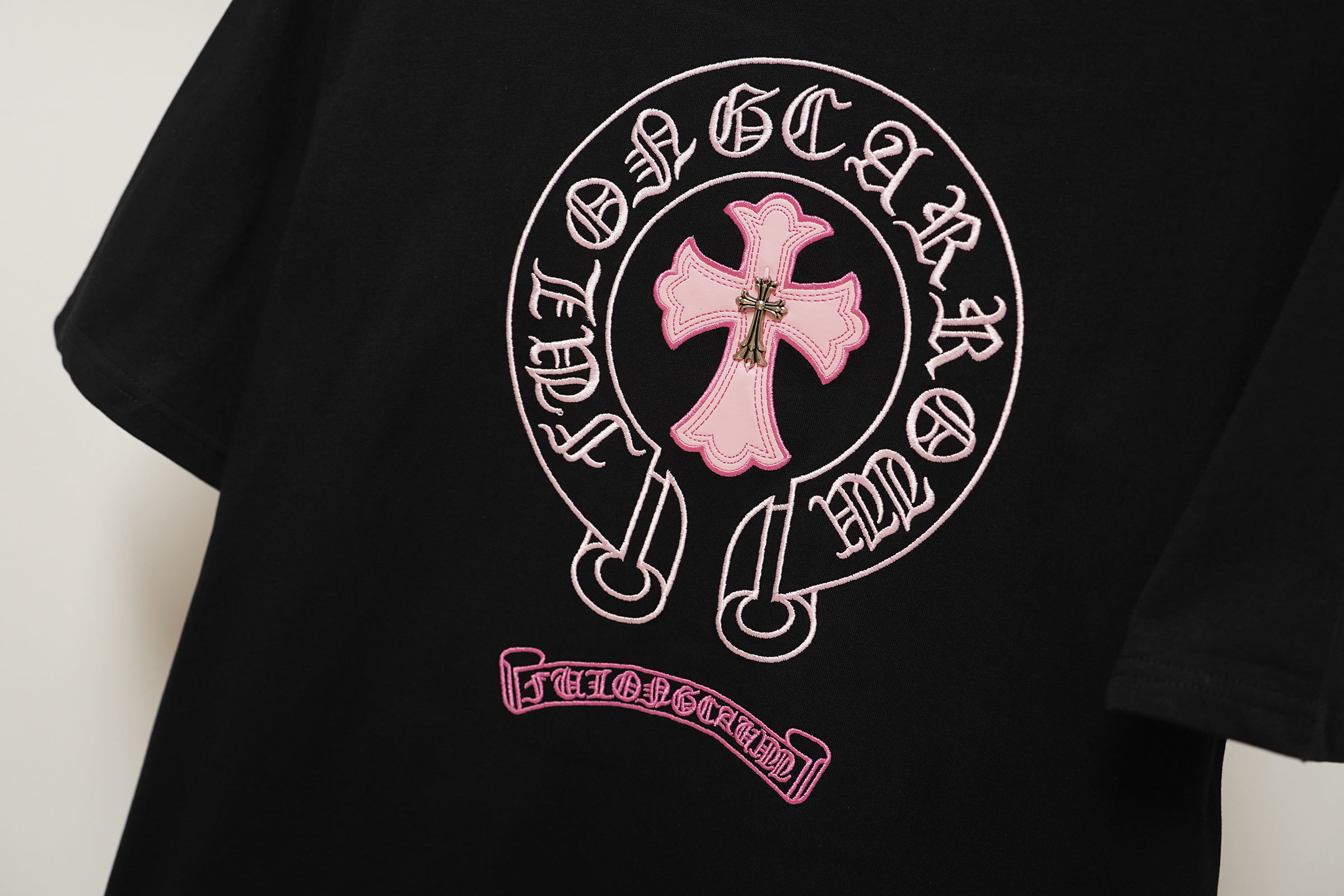 Chrome Hearts T-Shirt 2207 Black White Pink P130