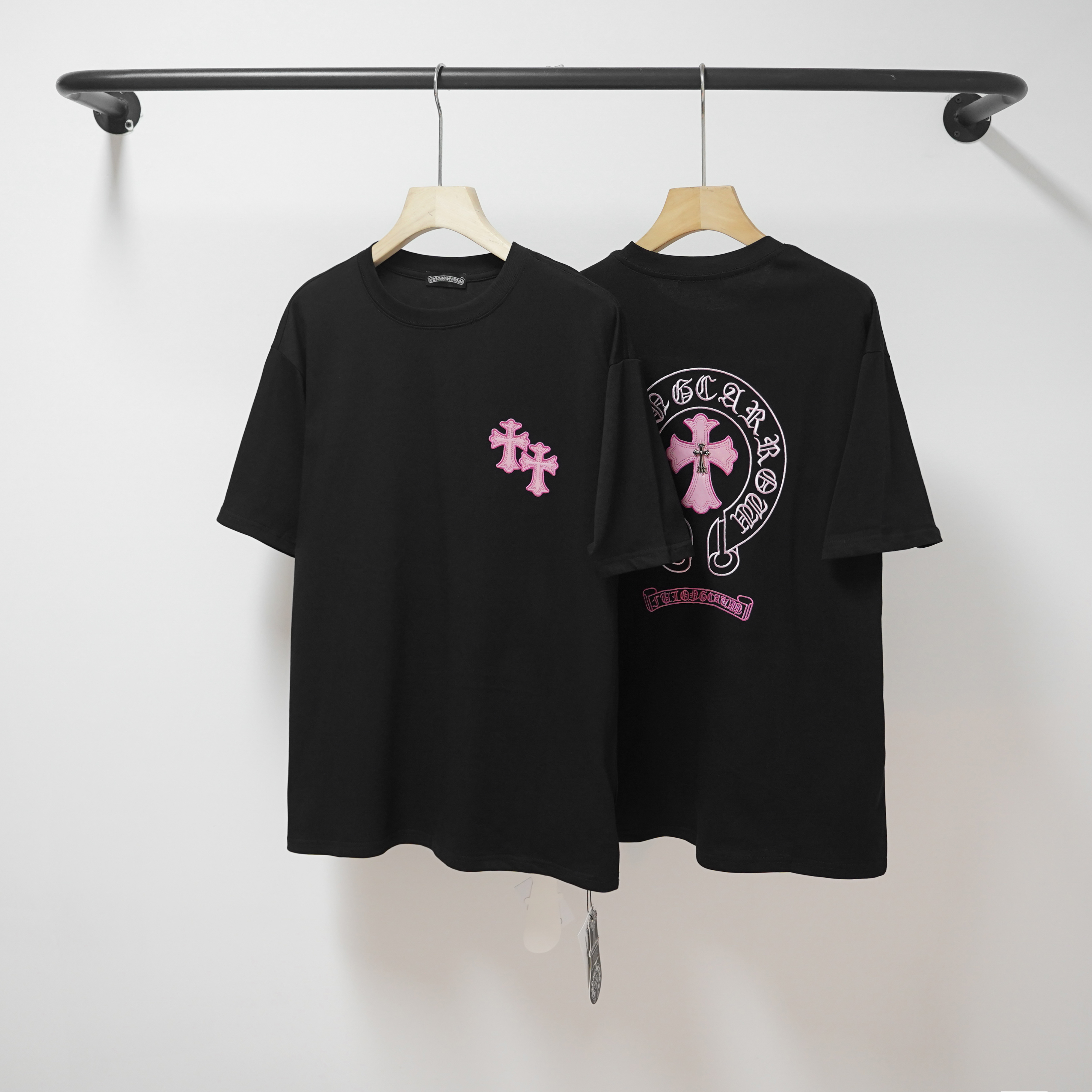Chrome Hearts T-Shirt 2207 Black White Pink P130