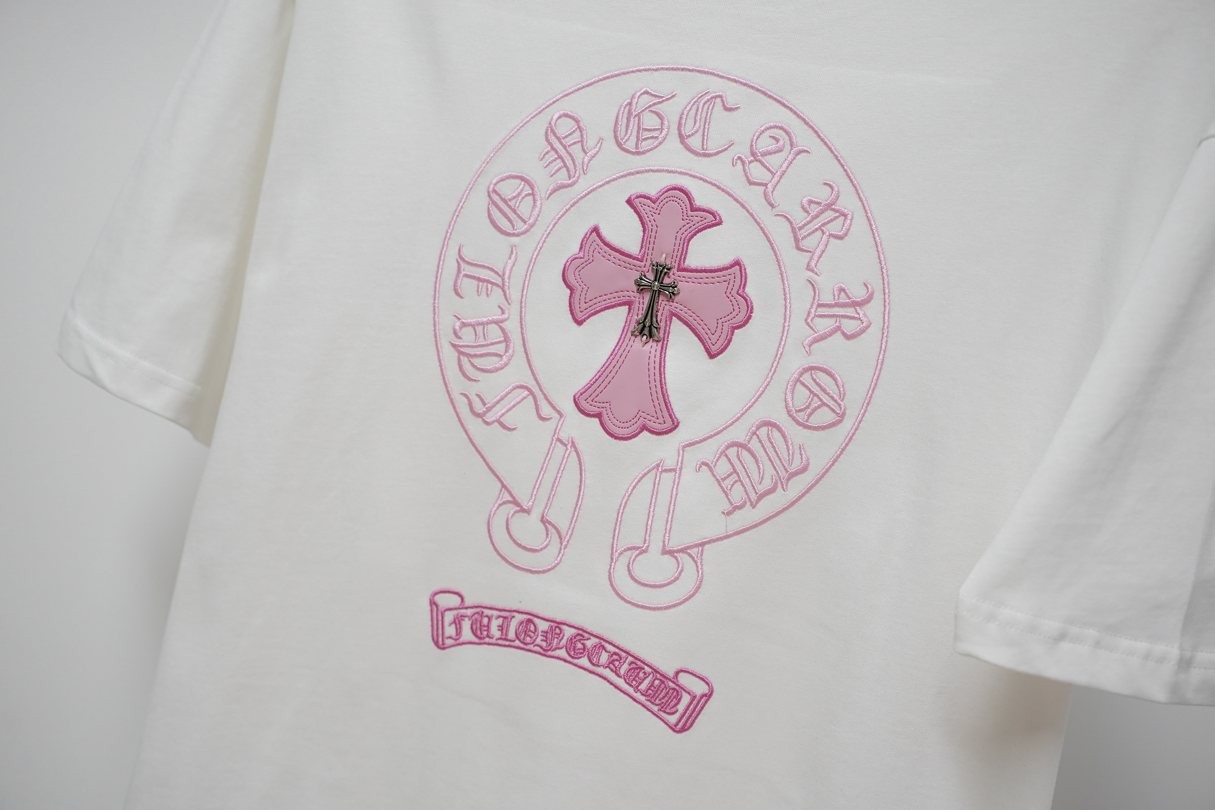 Chrome Hearts T-Shirt 2207 Black White Pink P130