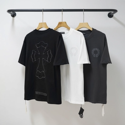 Chrome Hearts T-Shirt 2215 Black White Grey P130 02