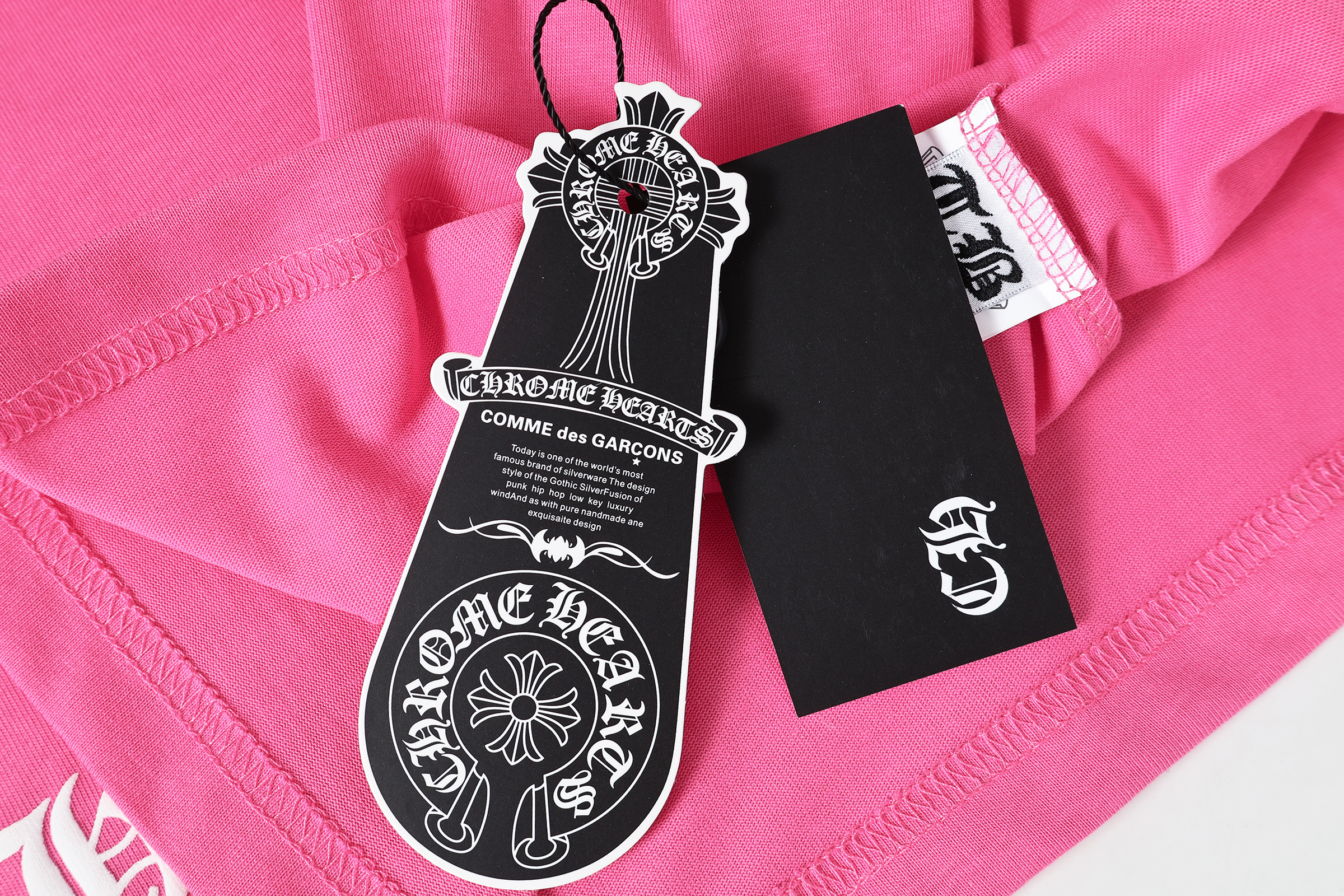 Chrome Hearts T-Shirt 2221 Black White Pink P130