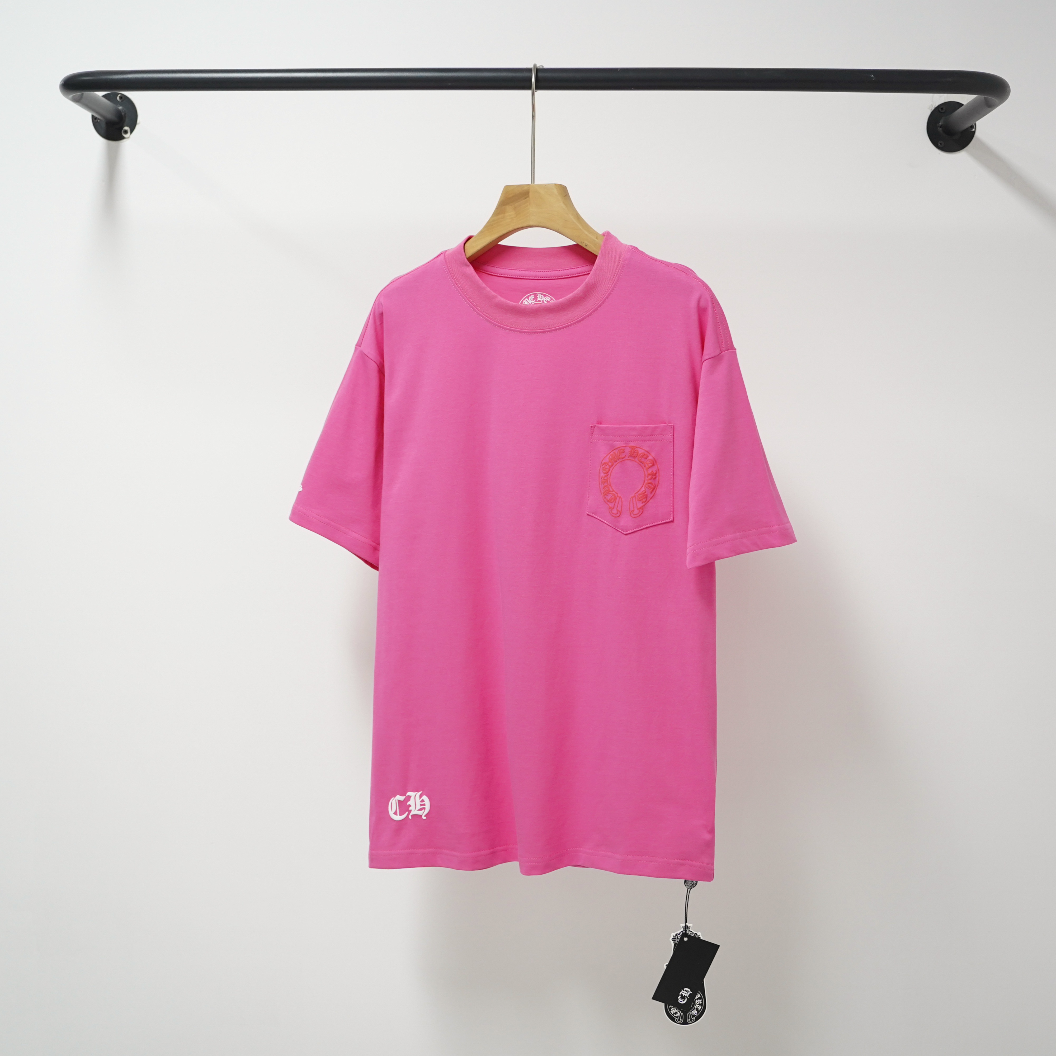 Chrome Hearts T-Shirt 2221 Black White Pink P130