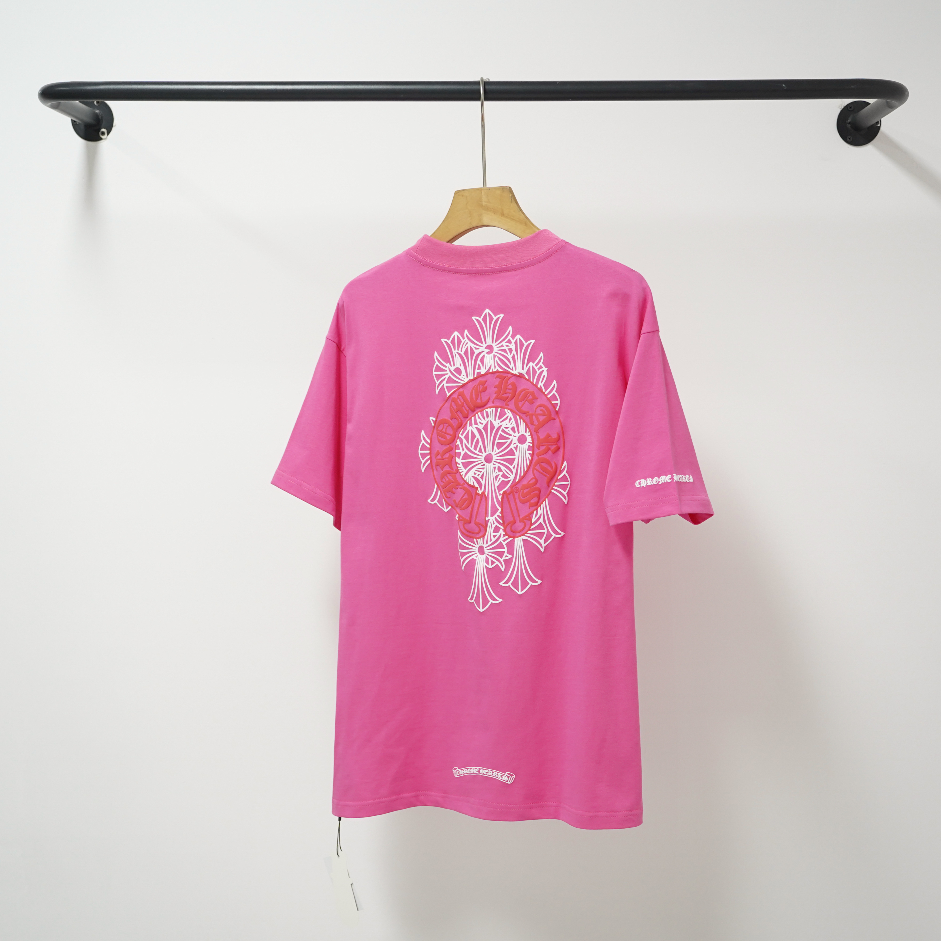Chrome Hearts T-Shirt 2221 Black White Pink P130