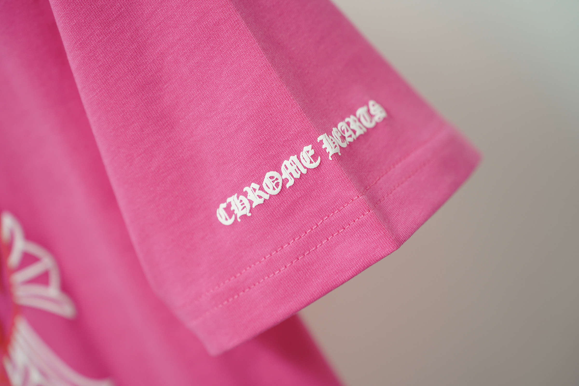 Chrome Hearts T-Shirt 2221 Black White Pink P130