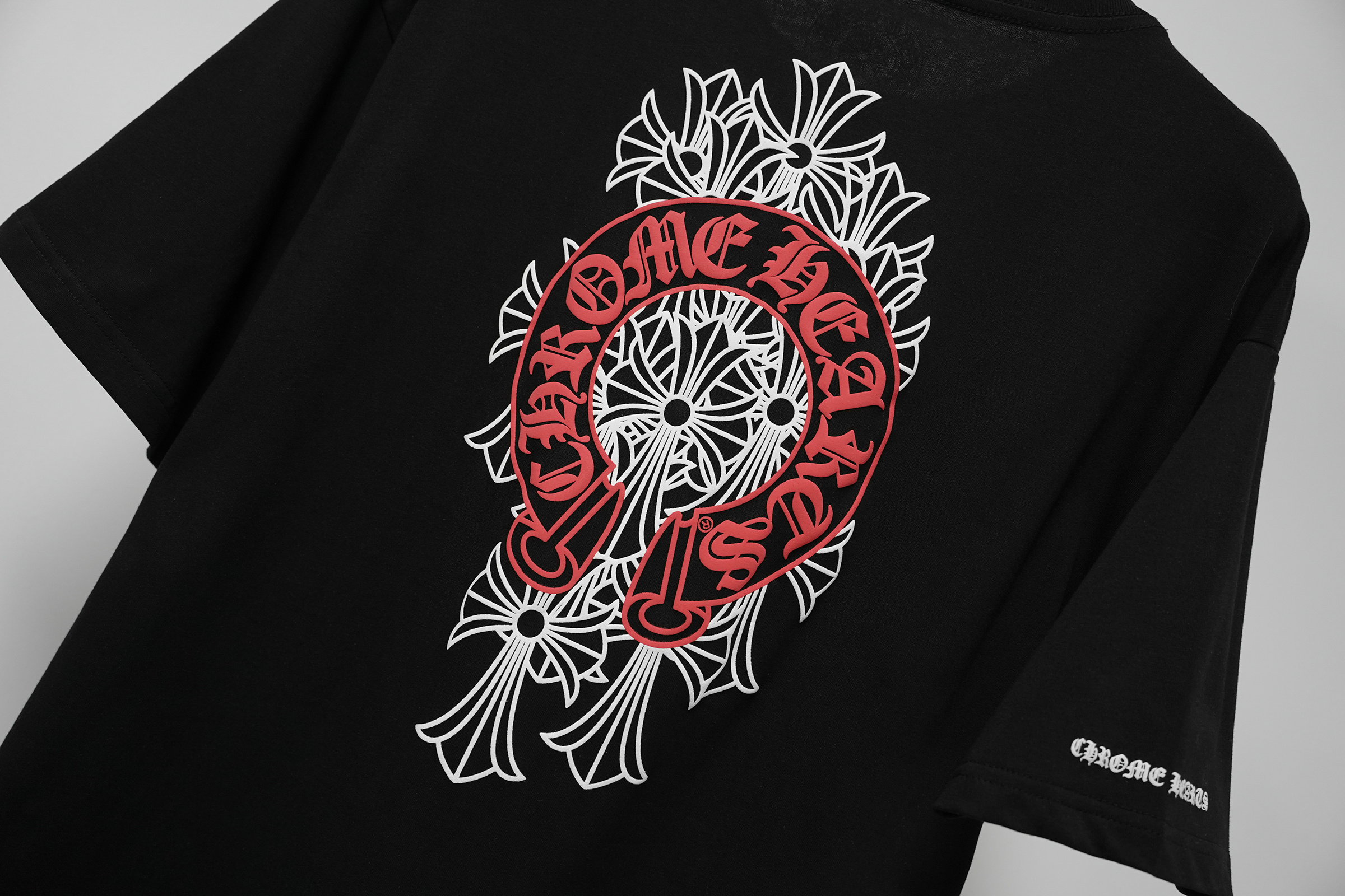 Chrome Hearts T-Shirt 2221 Black White Pink P130