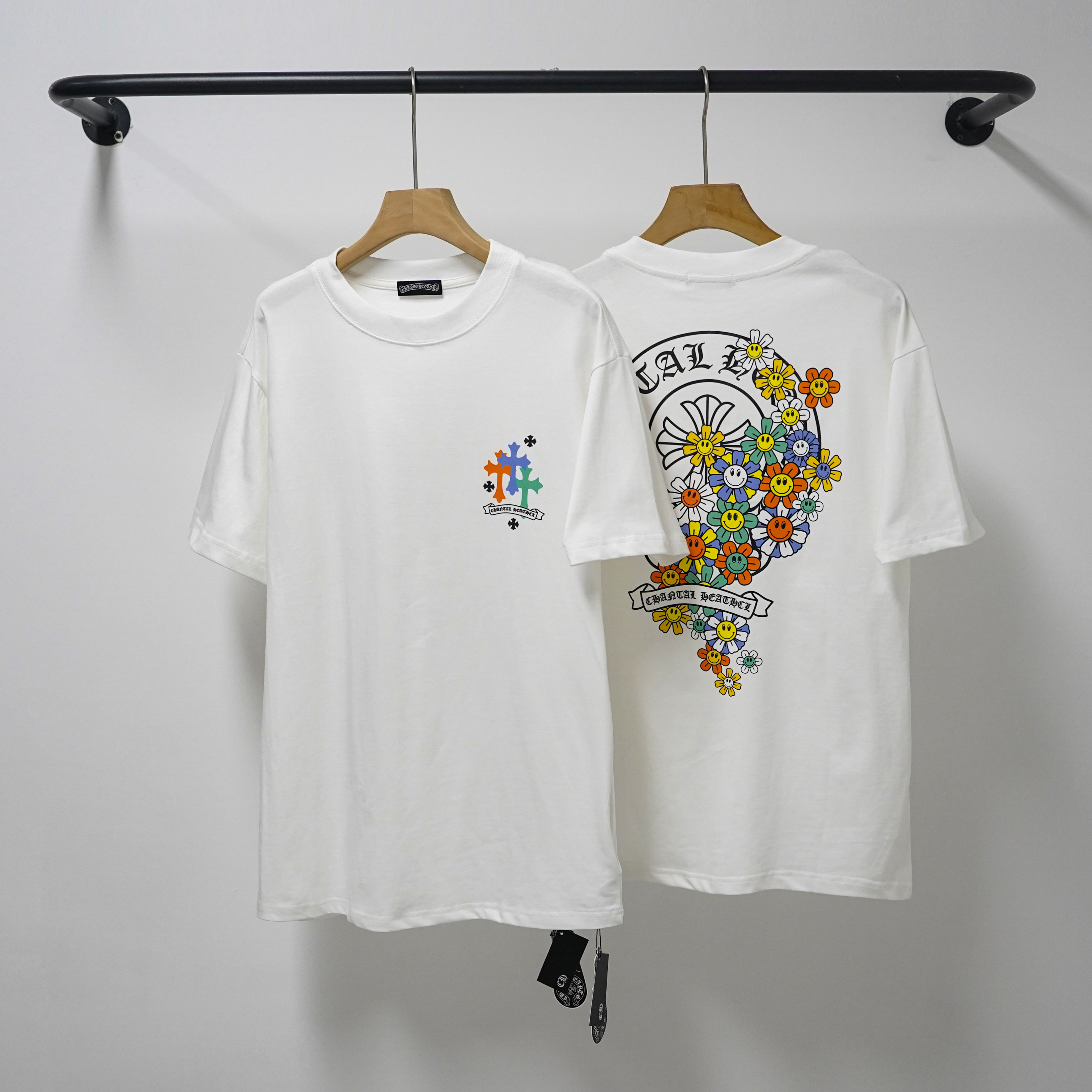 Chrome Hearts T-Shirt 2225 Black White P130