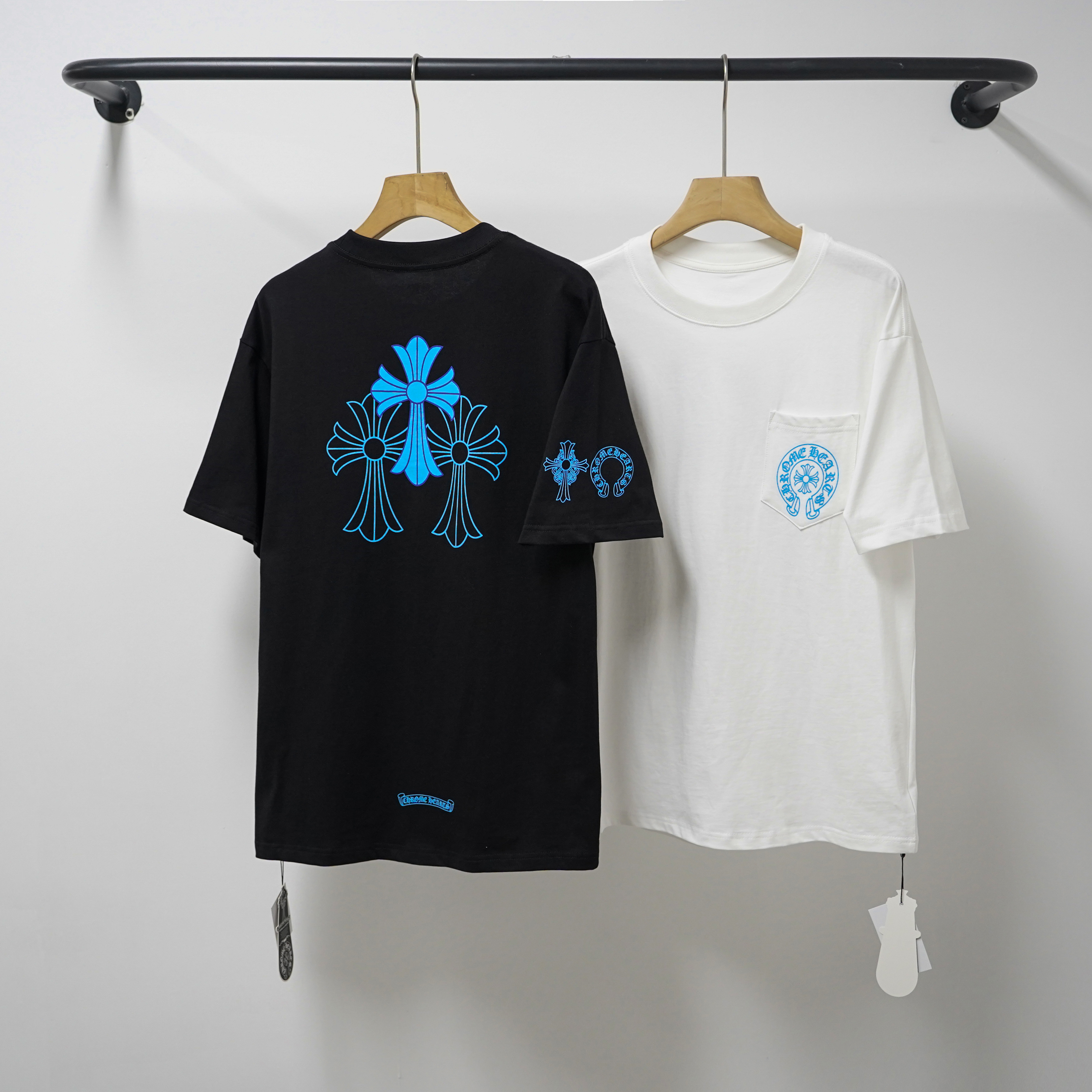 Chrome Hearts T-Shirt 2228 Black White P130