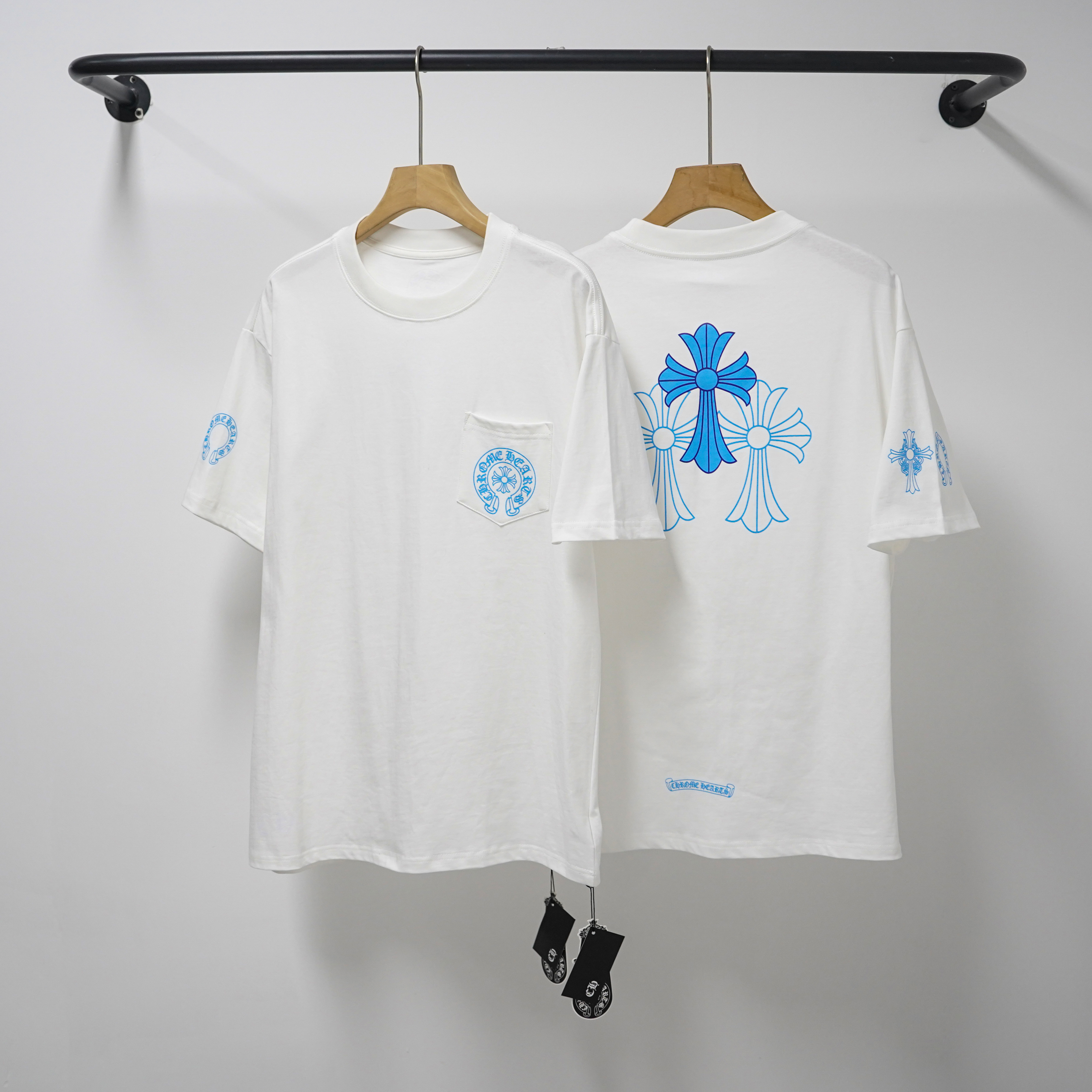 Chrome Hearts T-Shirt 2228 Black White P130