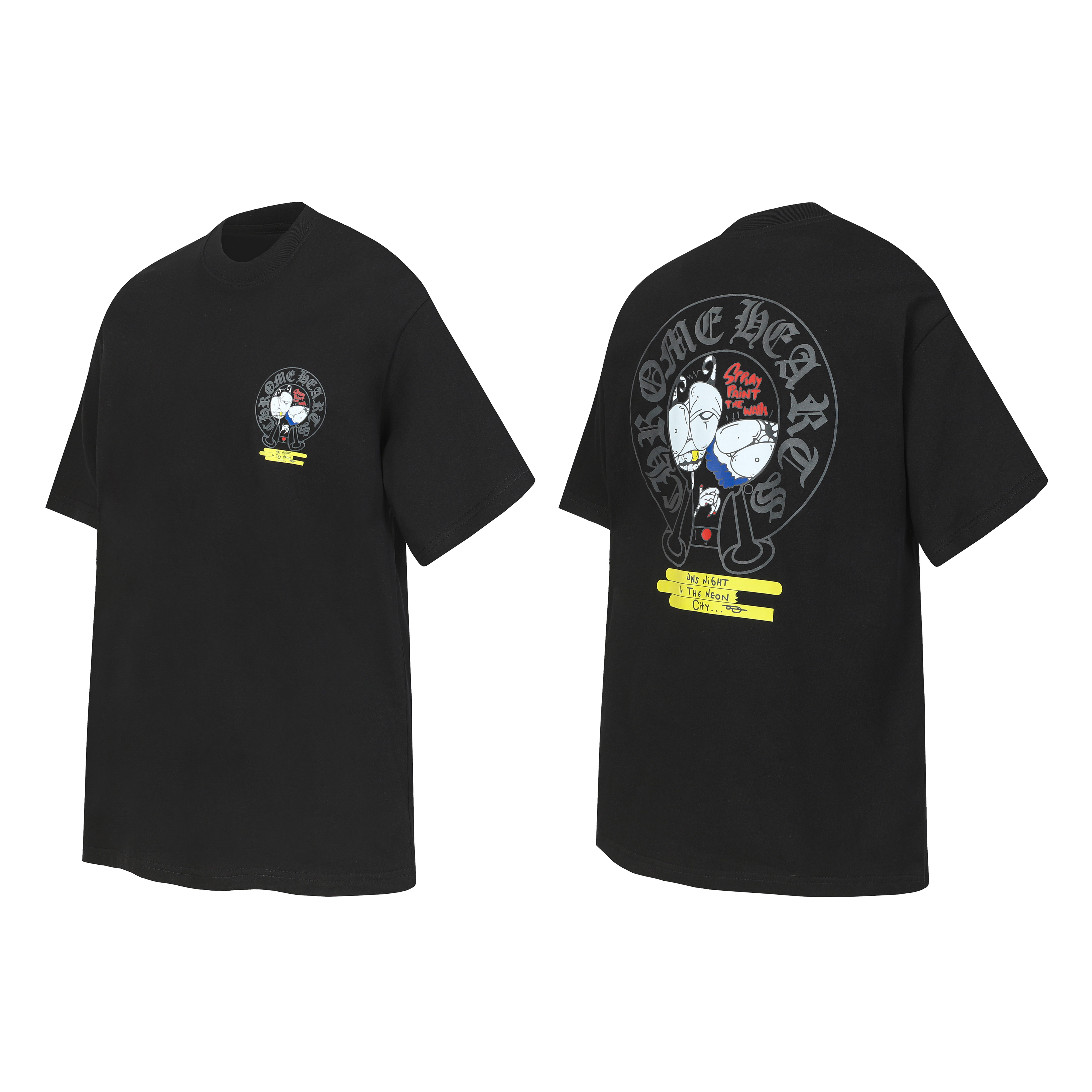 Chrome Hearts T-Shirt 2229 Black White P130