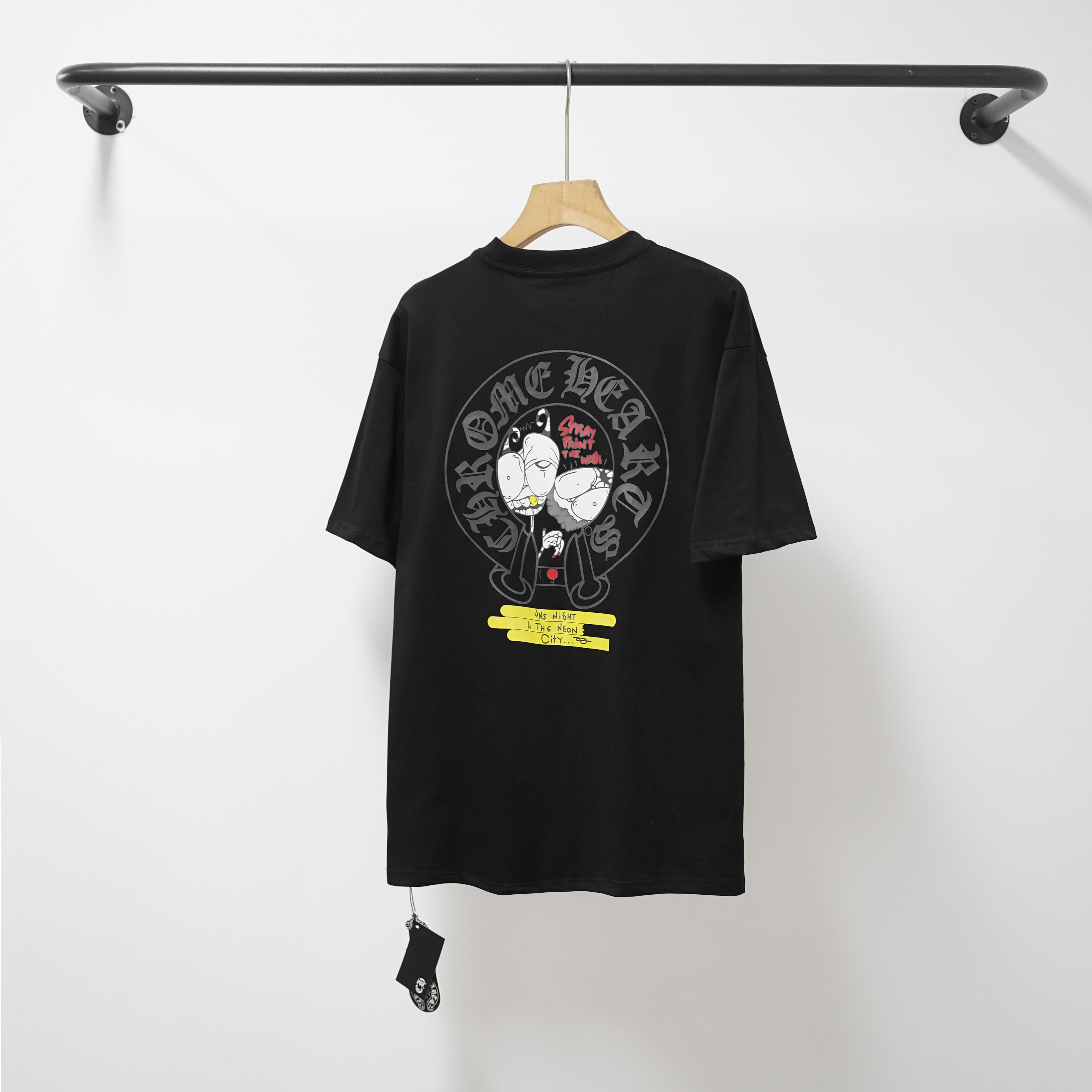 Chrome Hearts T-Shirt 2229 Black White P130
