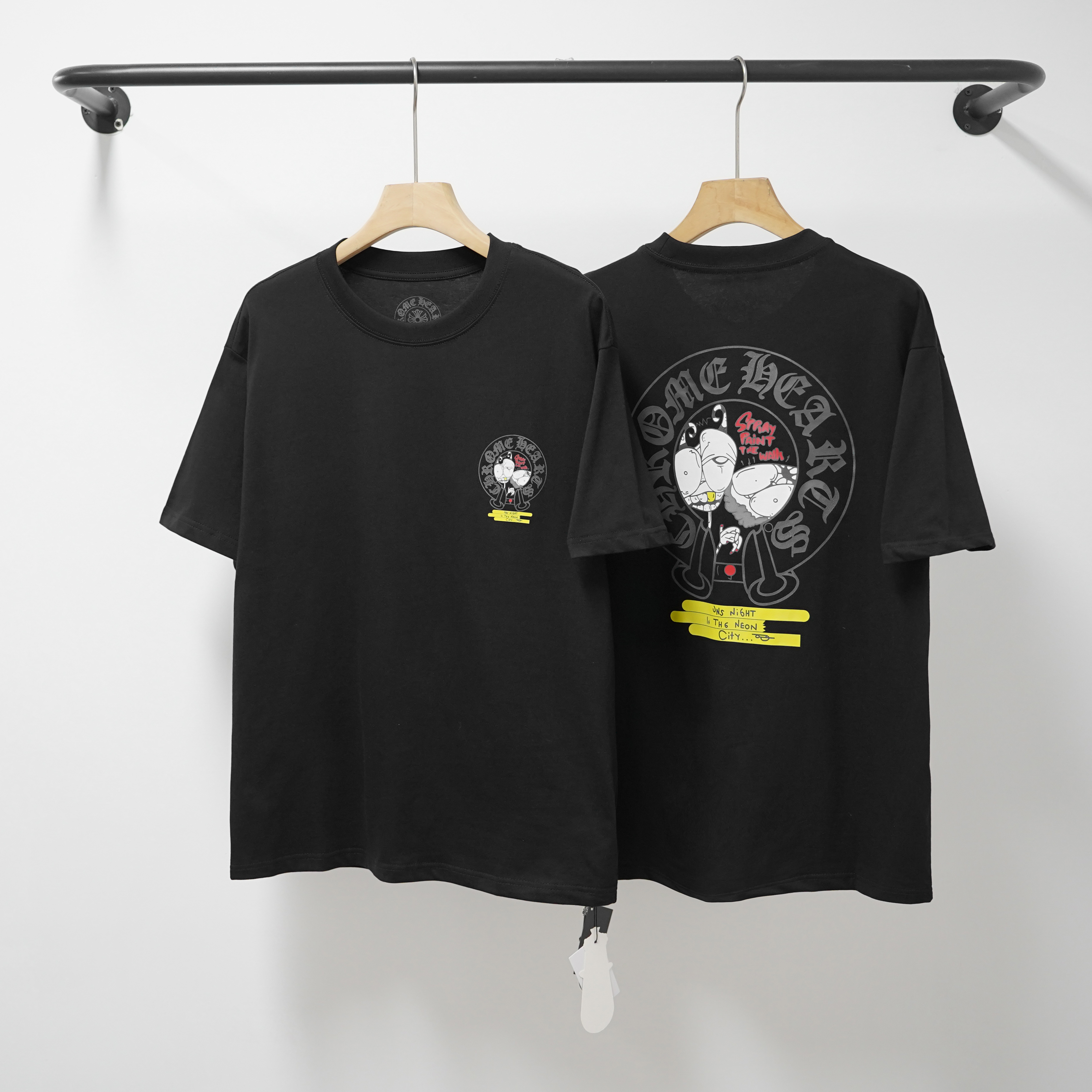 Chrome Hearts T-Shirt 2229 Black White P130