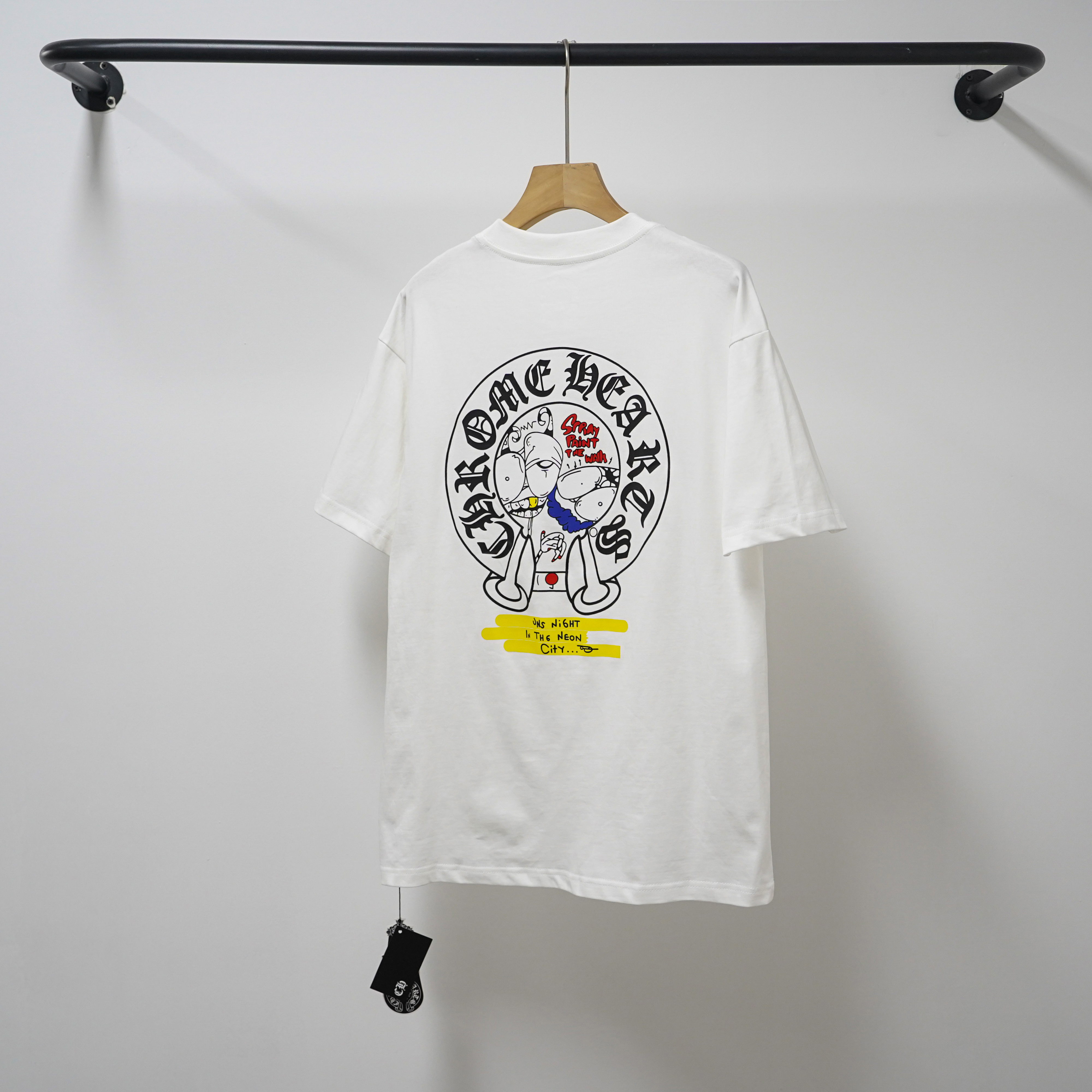 Chrome Hearts T-Shirt 2229 Black White P130