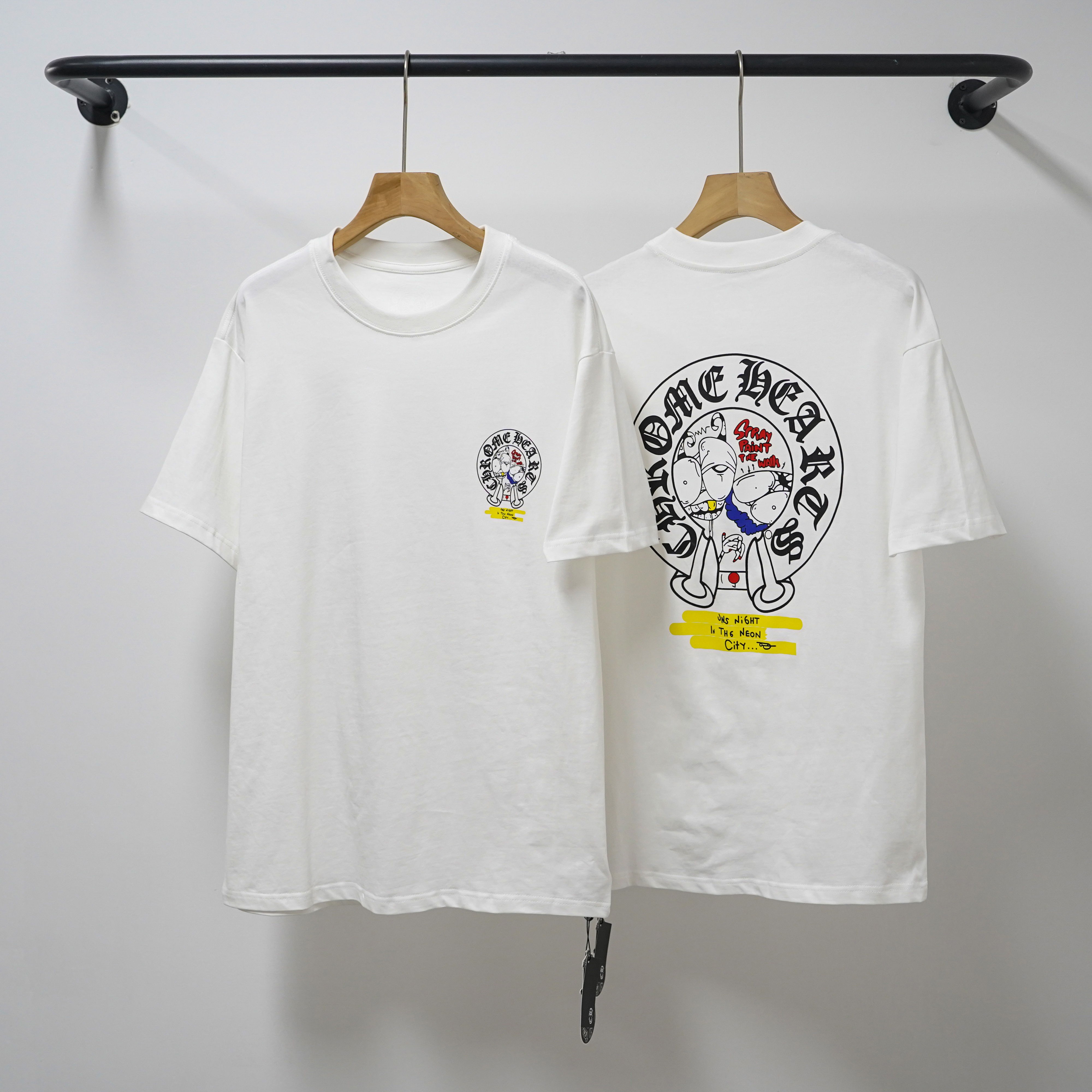 Chrome Hearts T-Shirt 2229 Black White P130