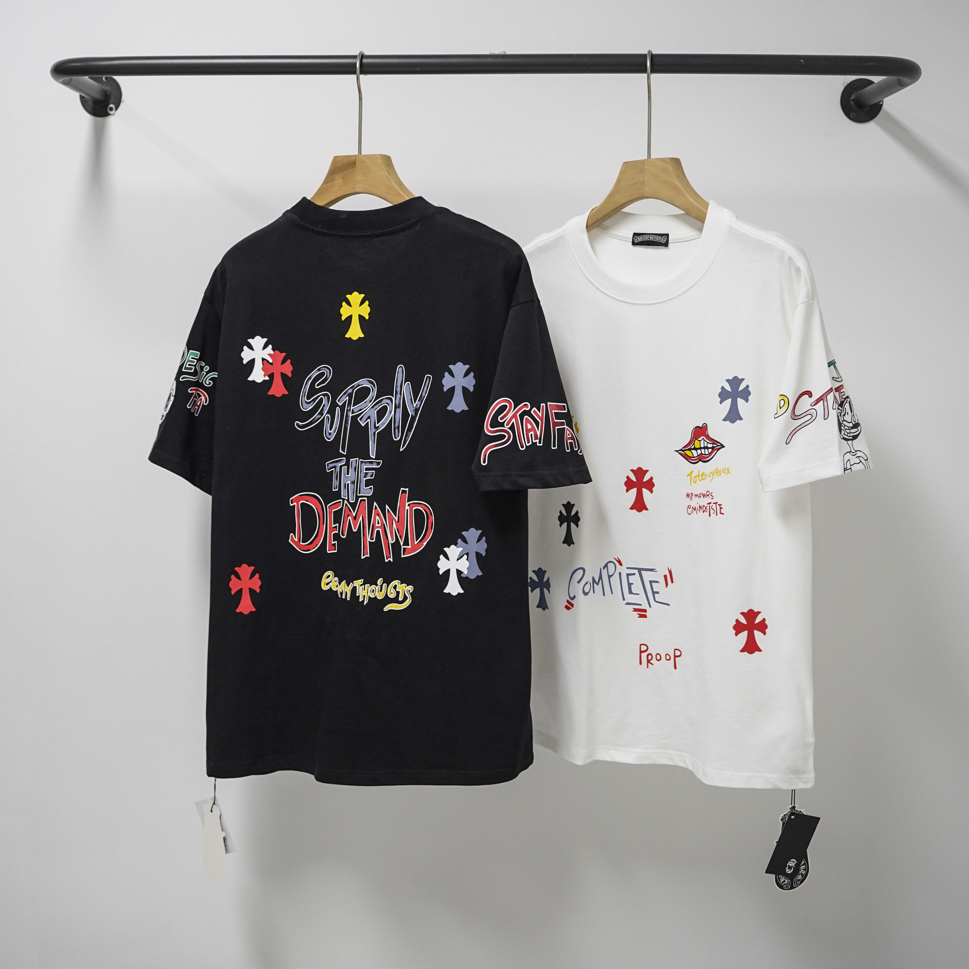 Chrome Hearts T-Shirt 2230 Black White P130