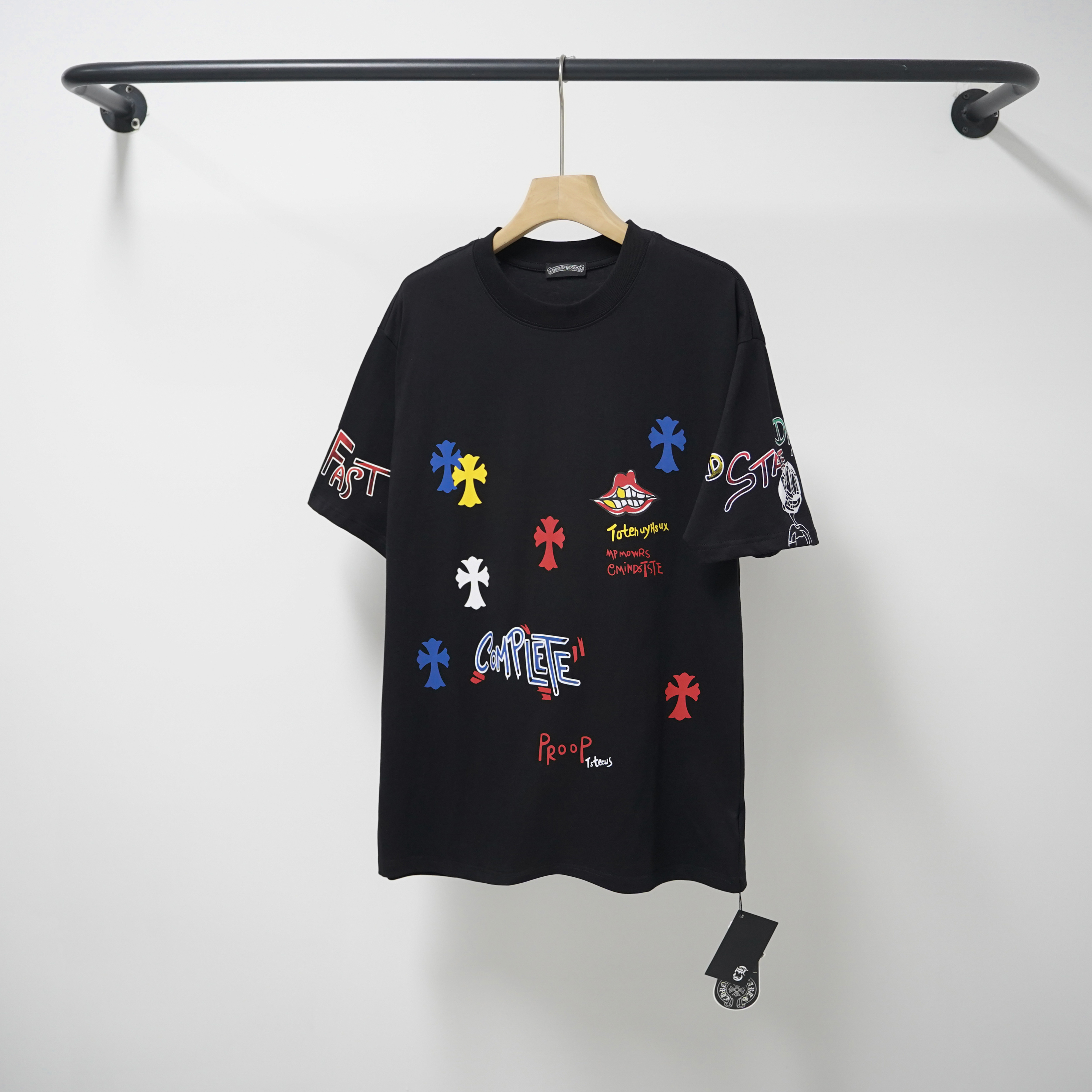Chrome Hearts T-Shirt 2230 Black White P130