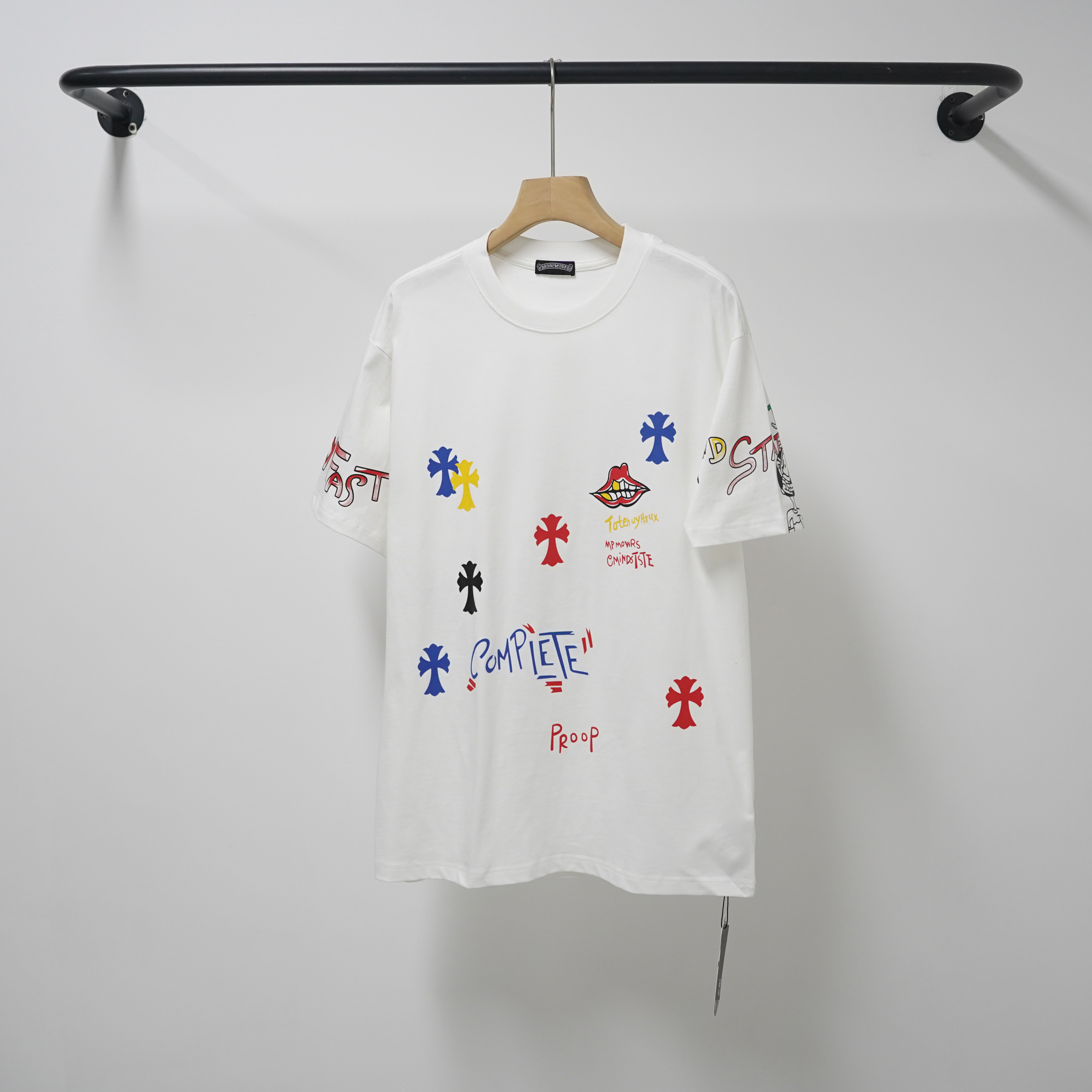 Chrome Hearts T-Shirt 2230 Black White P130
