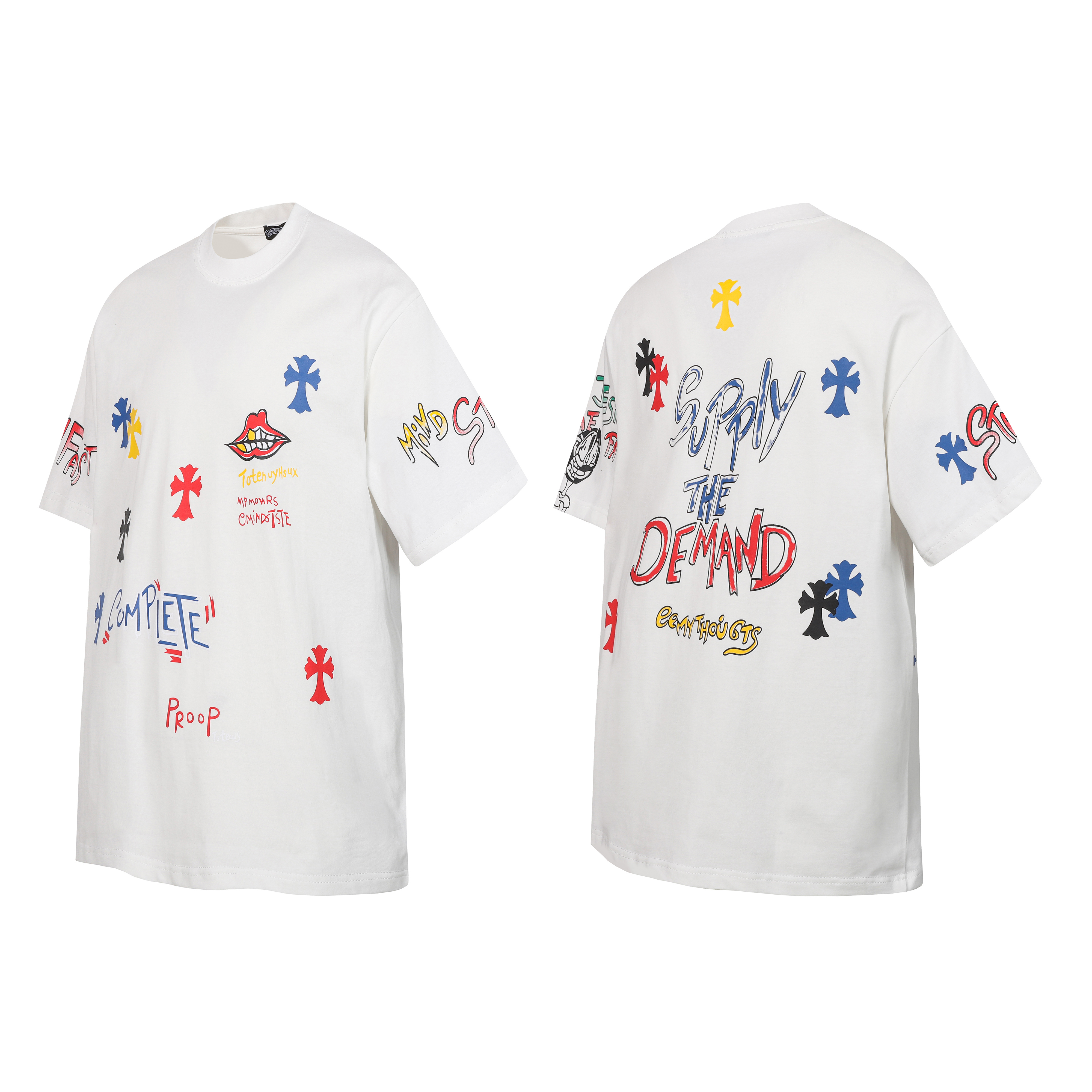 Chrome Hearts T-Shirt 2230 Black White P130