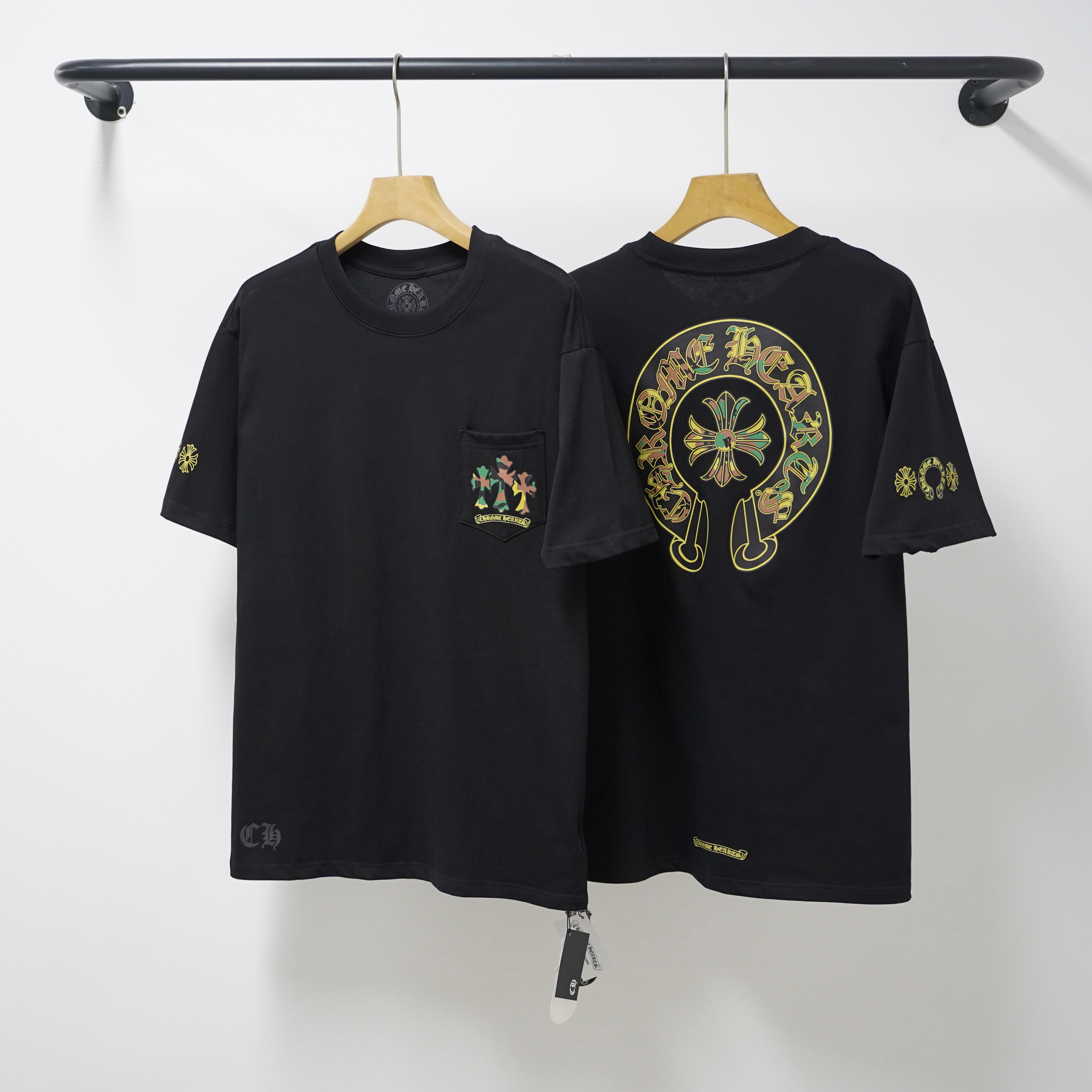 Chrome Hearts T-Shirt 2231 Black White P130