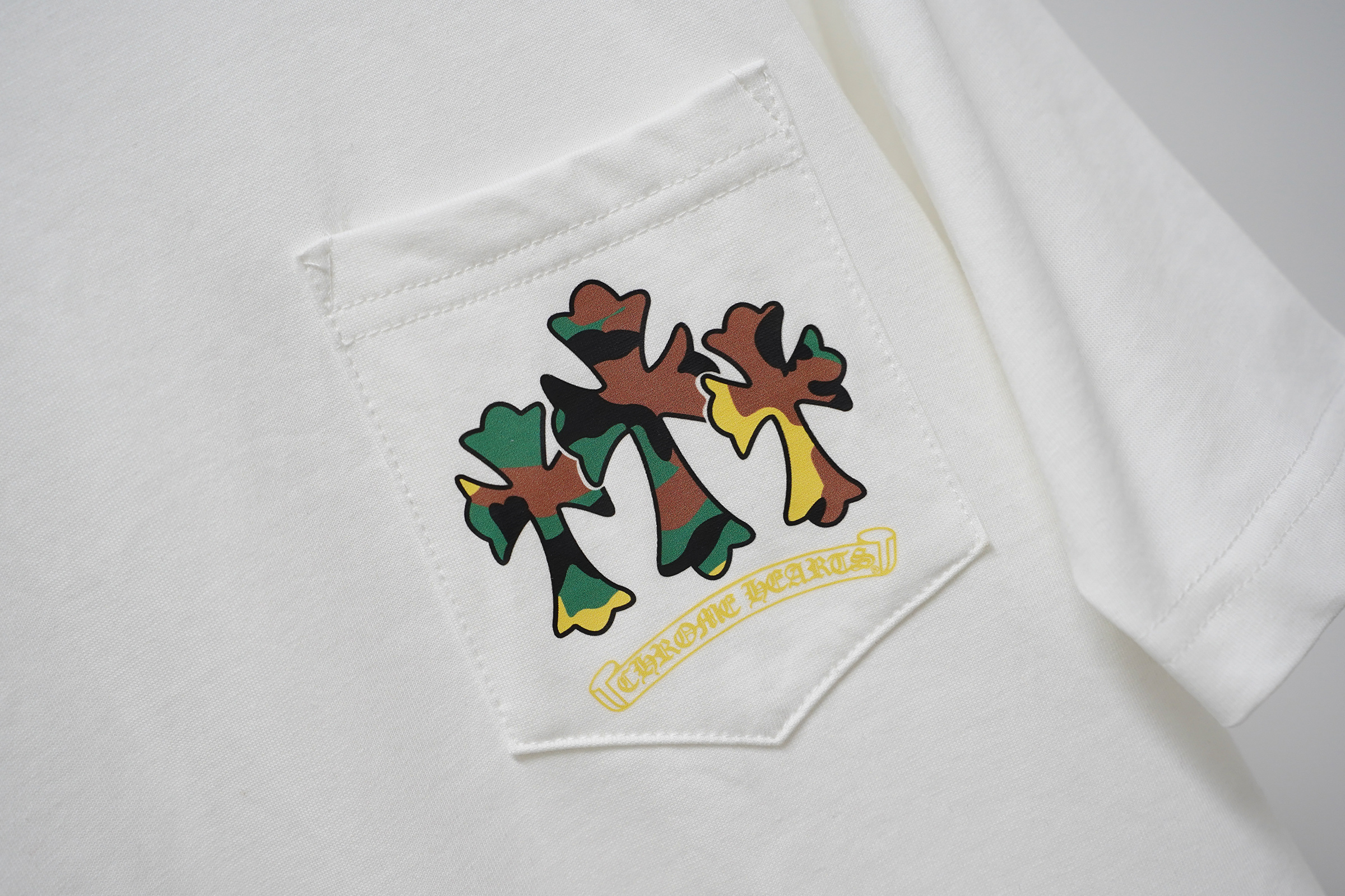 Chrome Hearts T-Shirt 2231 Black White P130