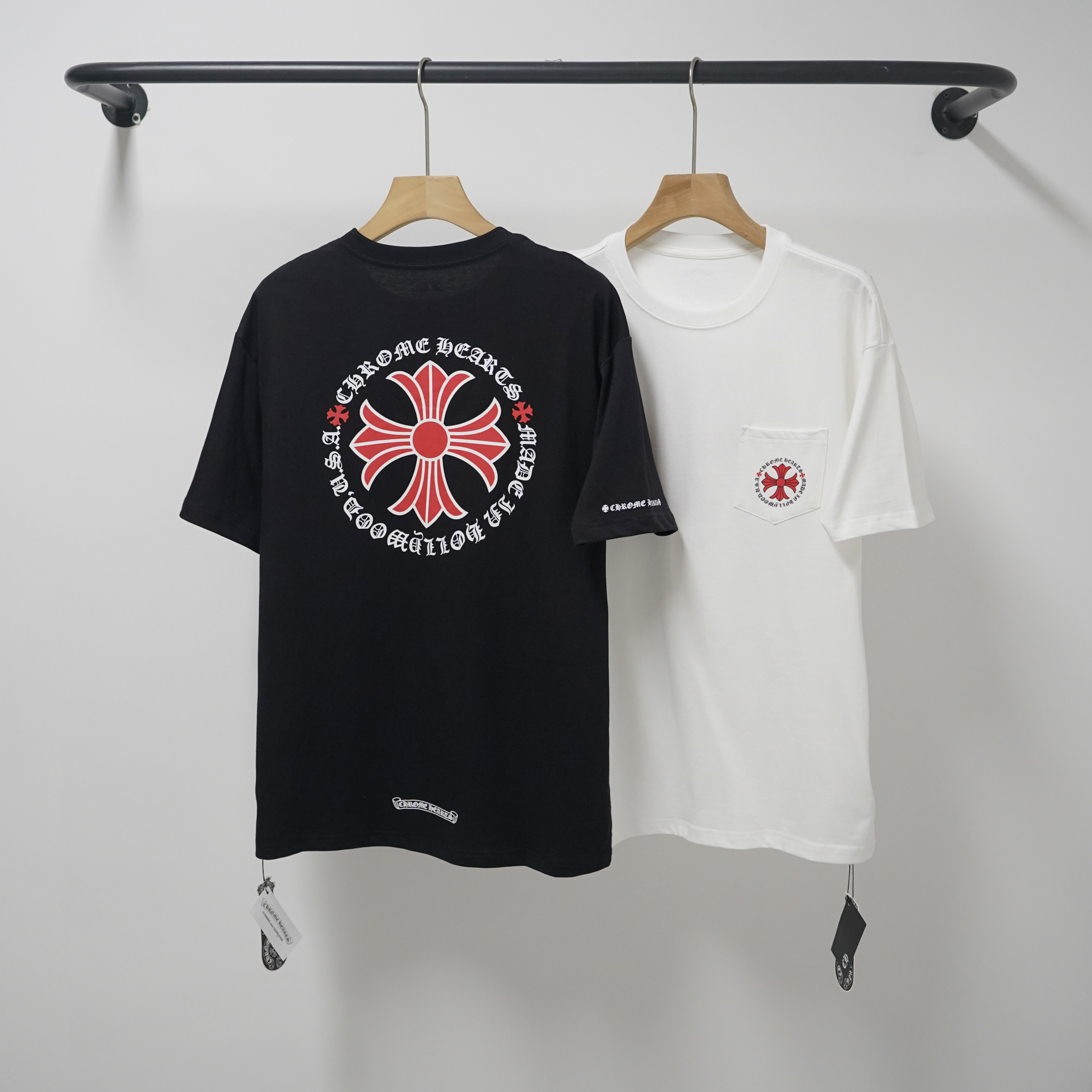 Chrome Hearts T-Shirt 2232 Black White P130