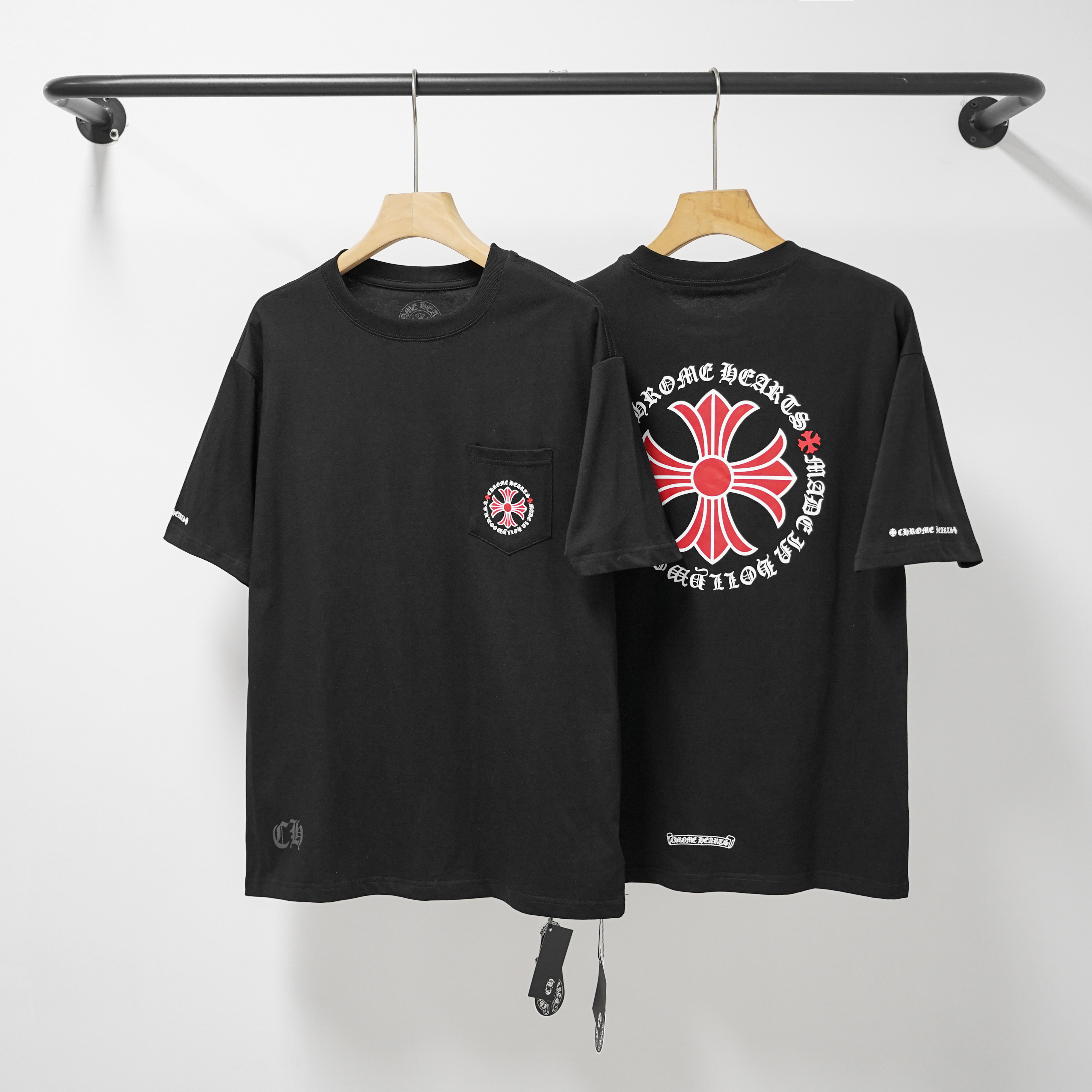 Chrome Hearts T-Shirt 2232 Black White P130