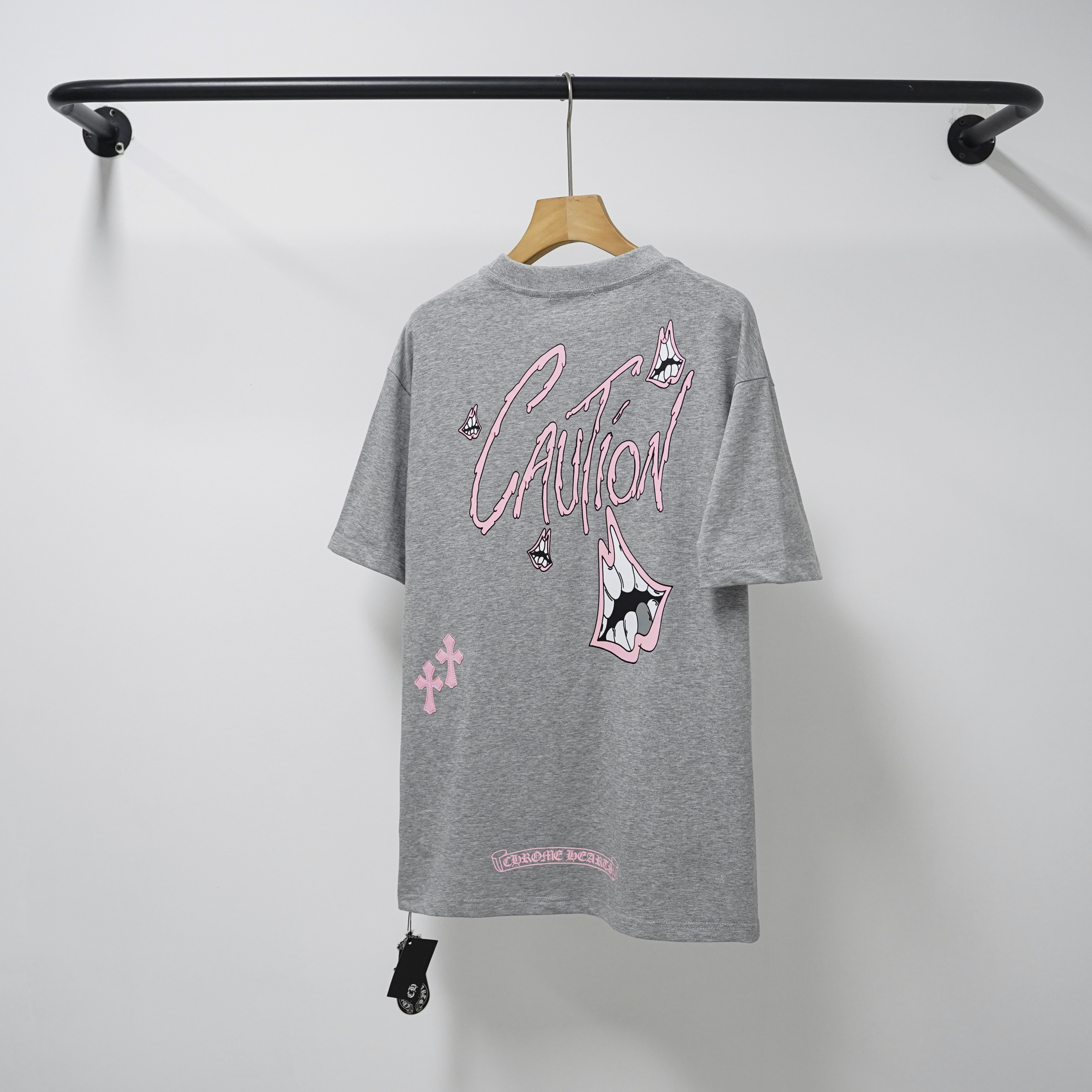 Chrome Hearts T-Shirt 2233 Black White Grey P130