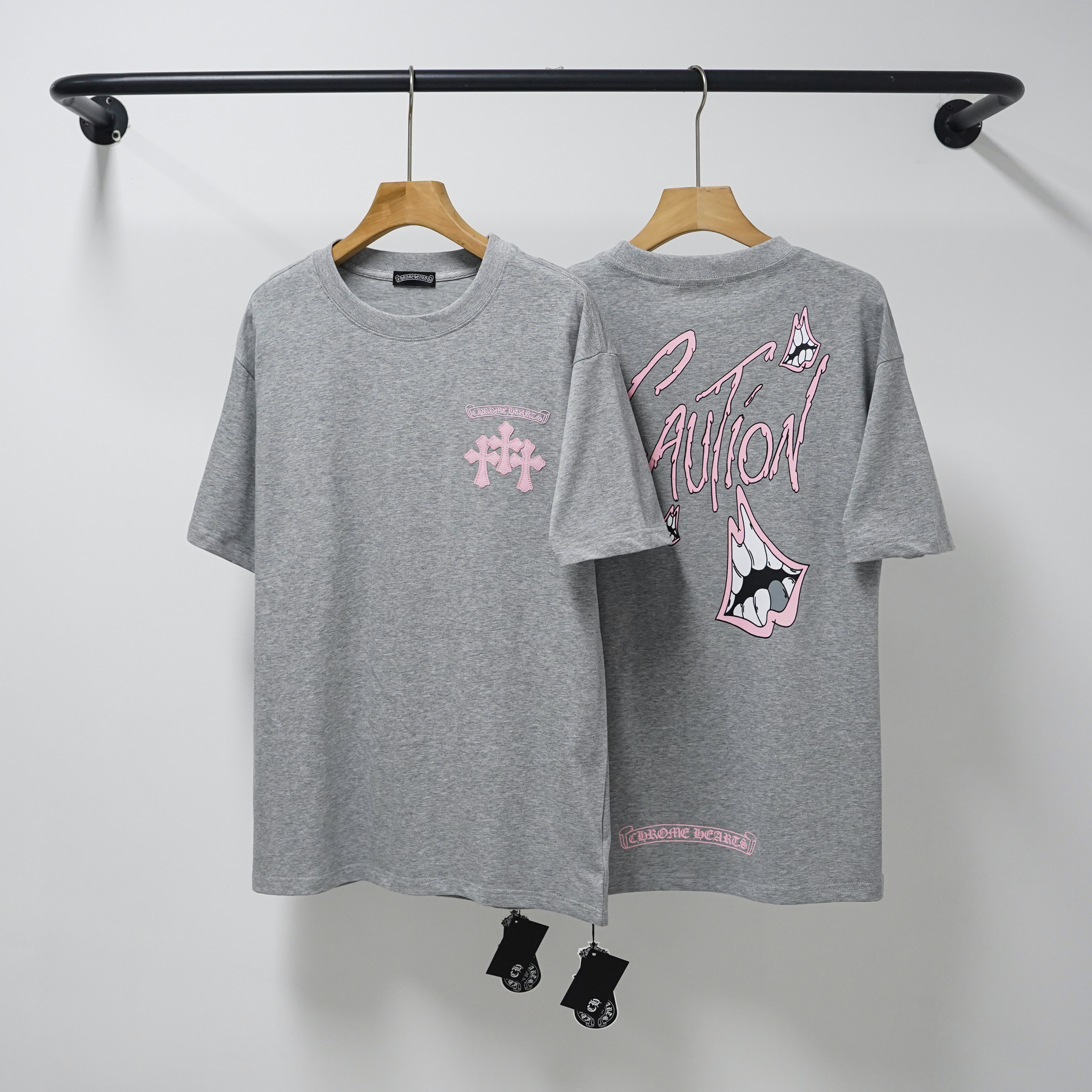 Chrome Hearts T-Shirt 2233 Black White Grey P130