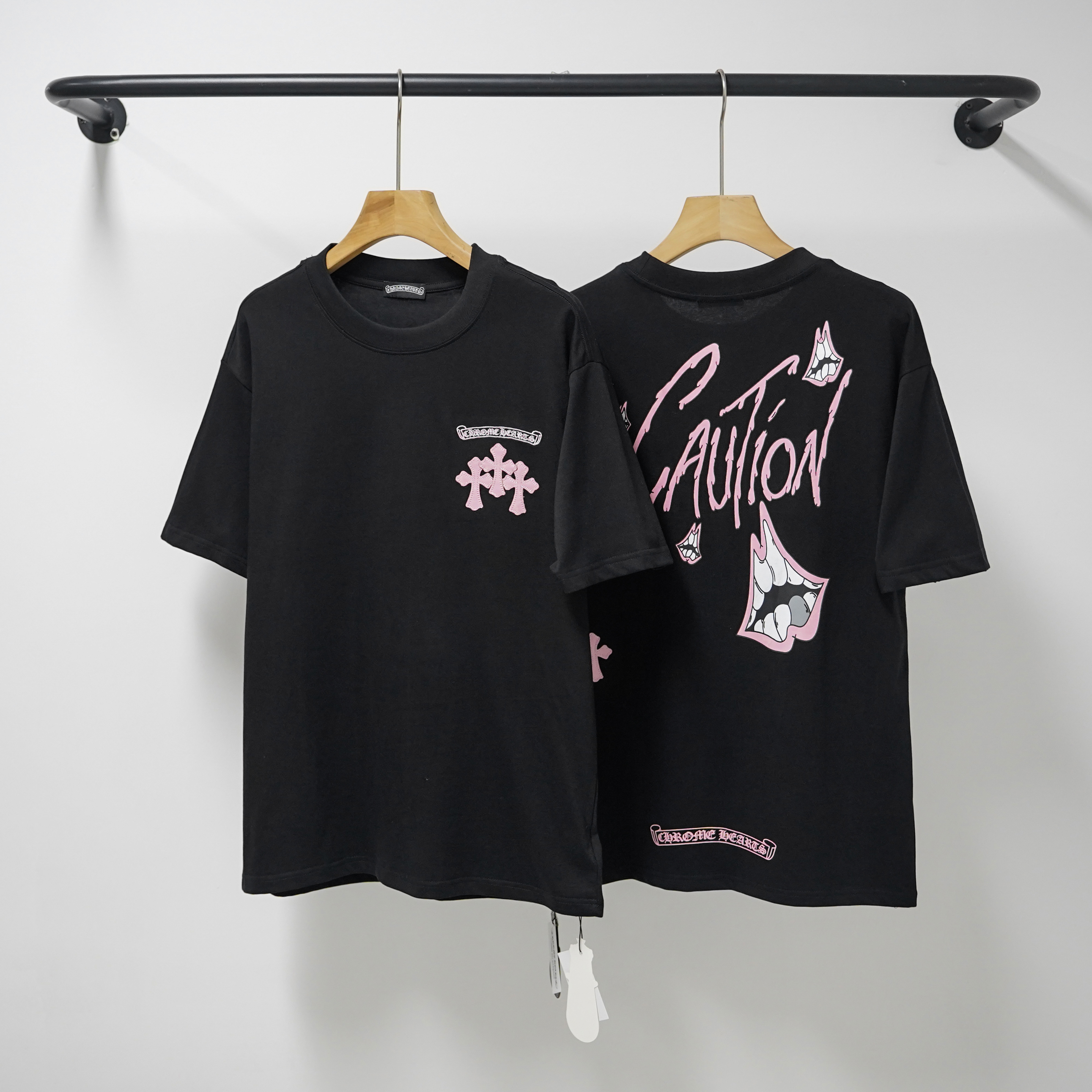 Chrome Hearts T-Shirt 2233 Black White Grey P130