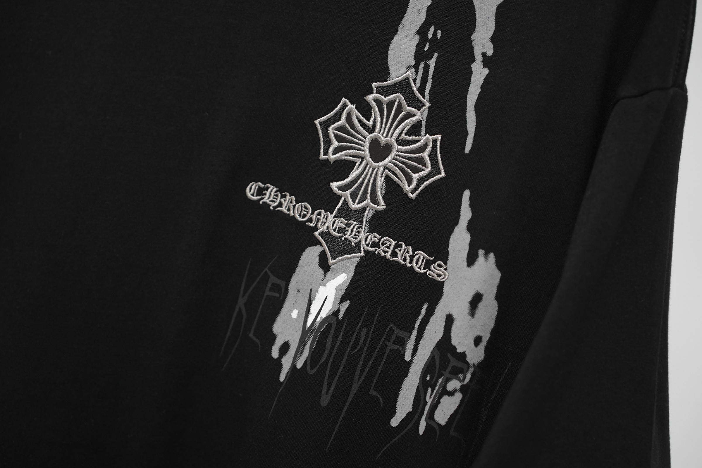 Chrome Hearts T-Shirt 2234 Black White P130